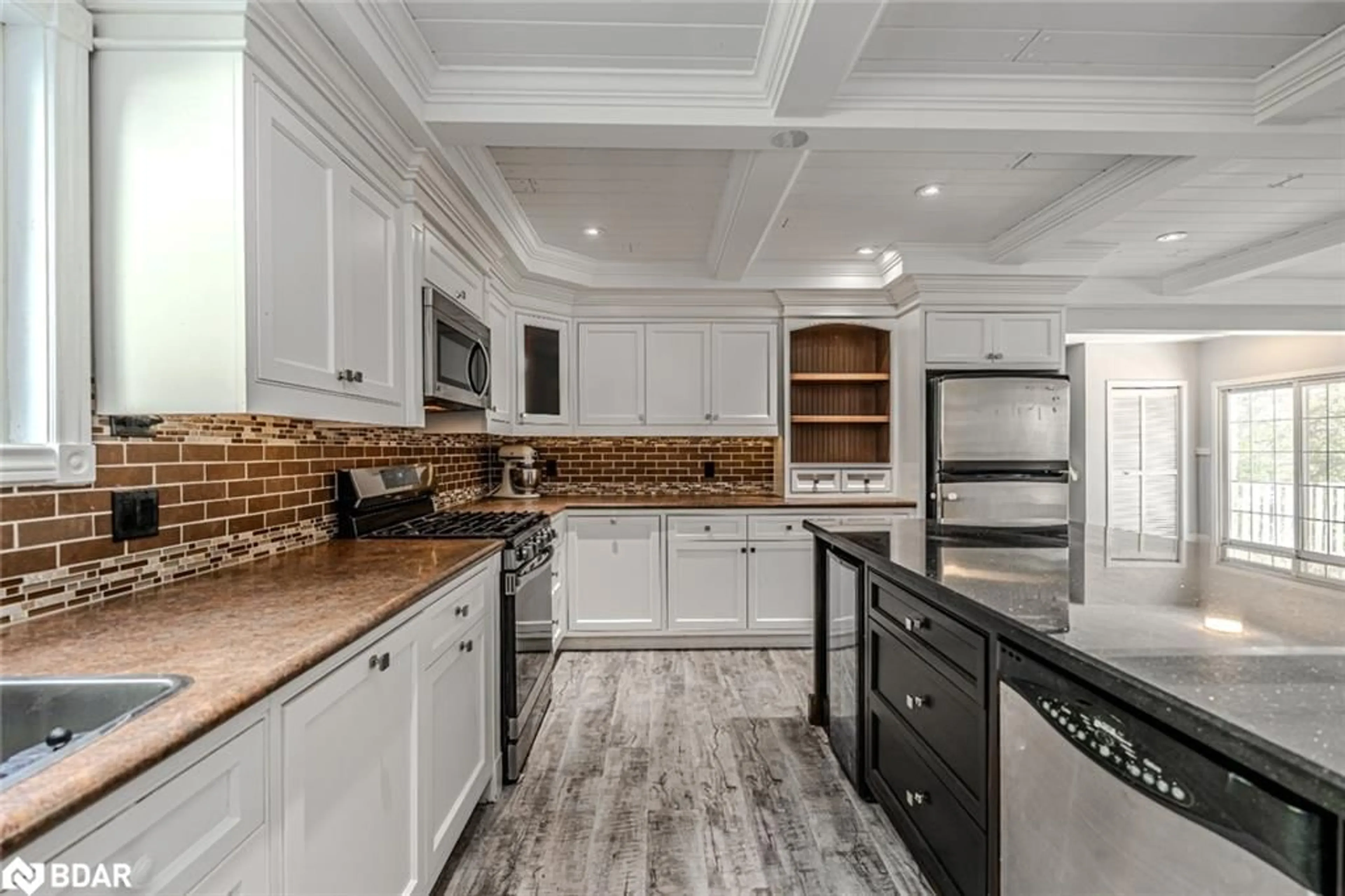 Contemporary kitchen, ceramic/tile floor for 106 Musky Bay Rd, Port Severn Ontario L0K 1S0