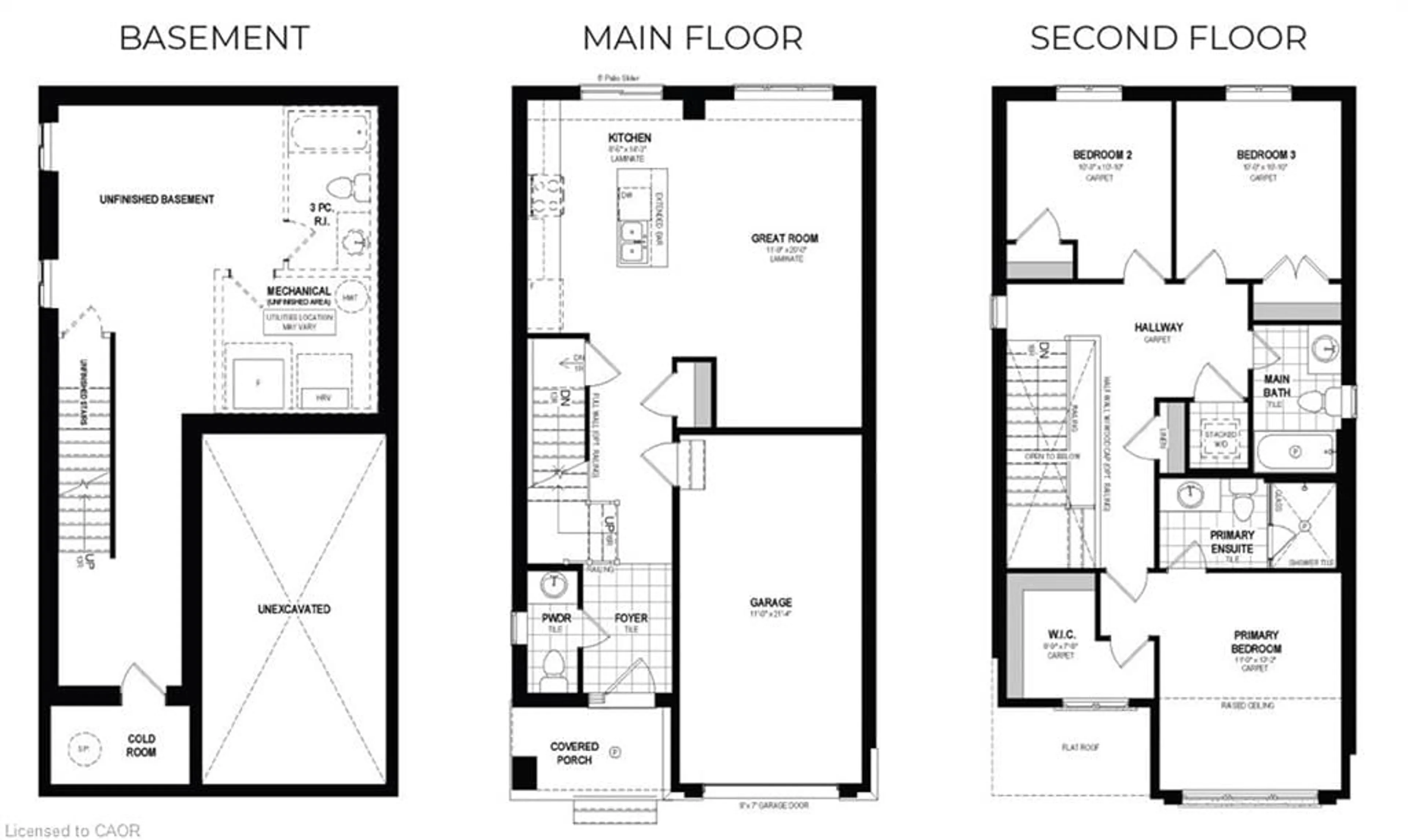 Floor plan for 464 Green Gate Blvd, Cambridge Ontario N1T 0H9