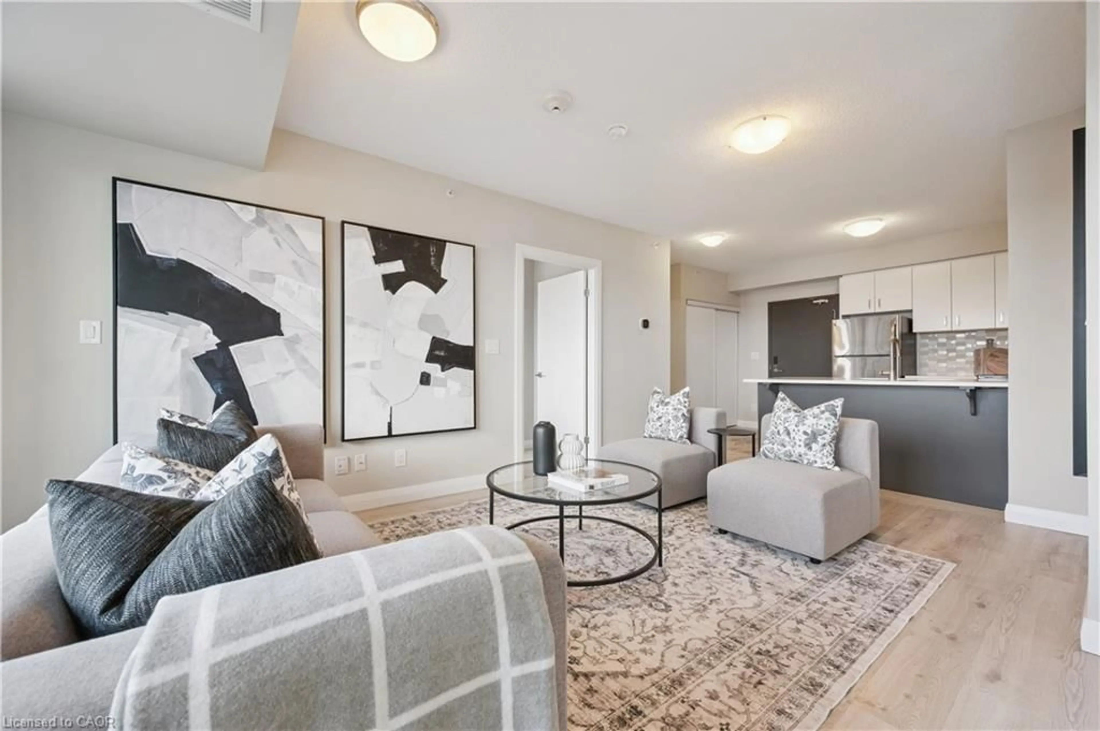 Living room with furniture, unknown for 53 Arthur St #612, Guelph Ontario N1E 0P5