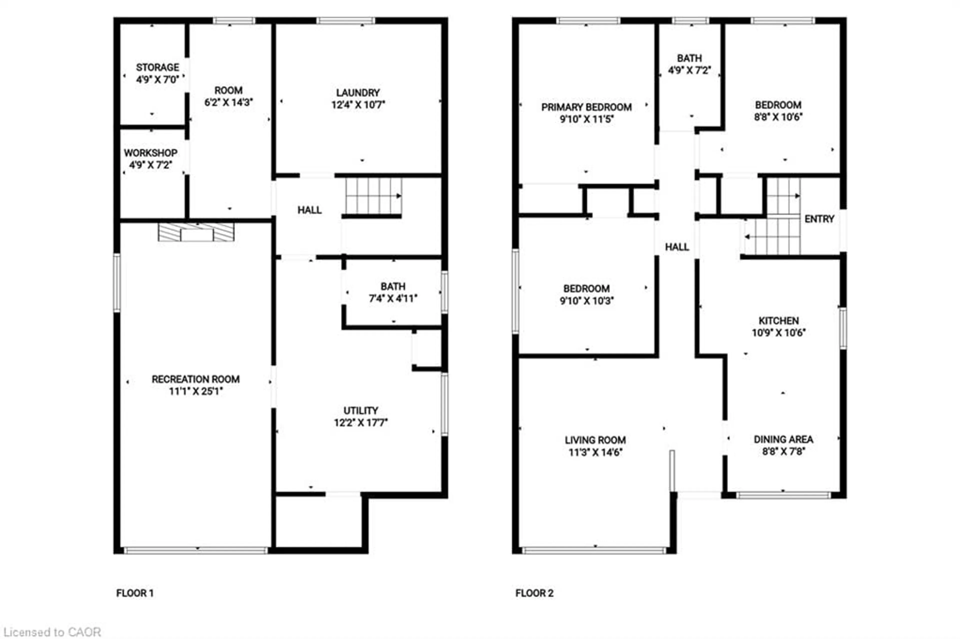 Floor plan for 176 Walter Ave, Hamilton Ontario L8K 3L2
