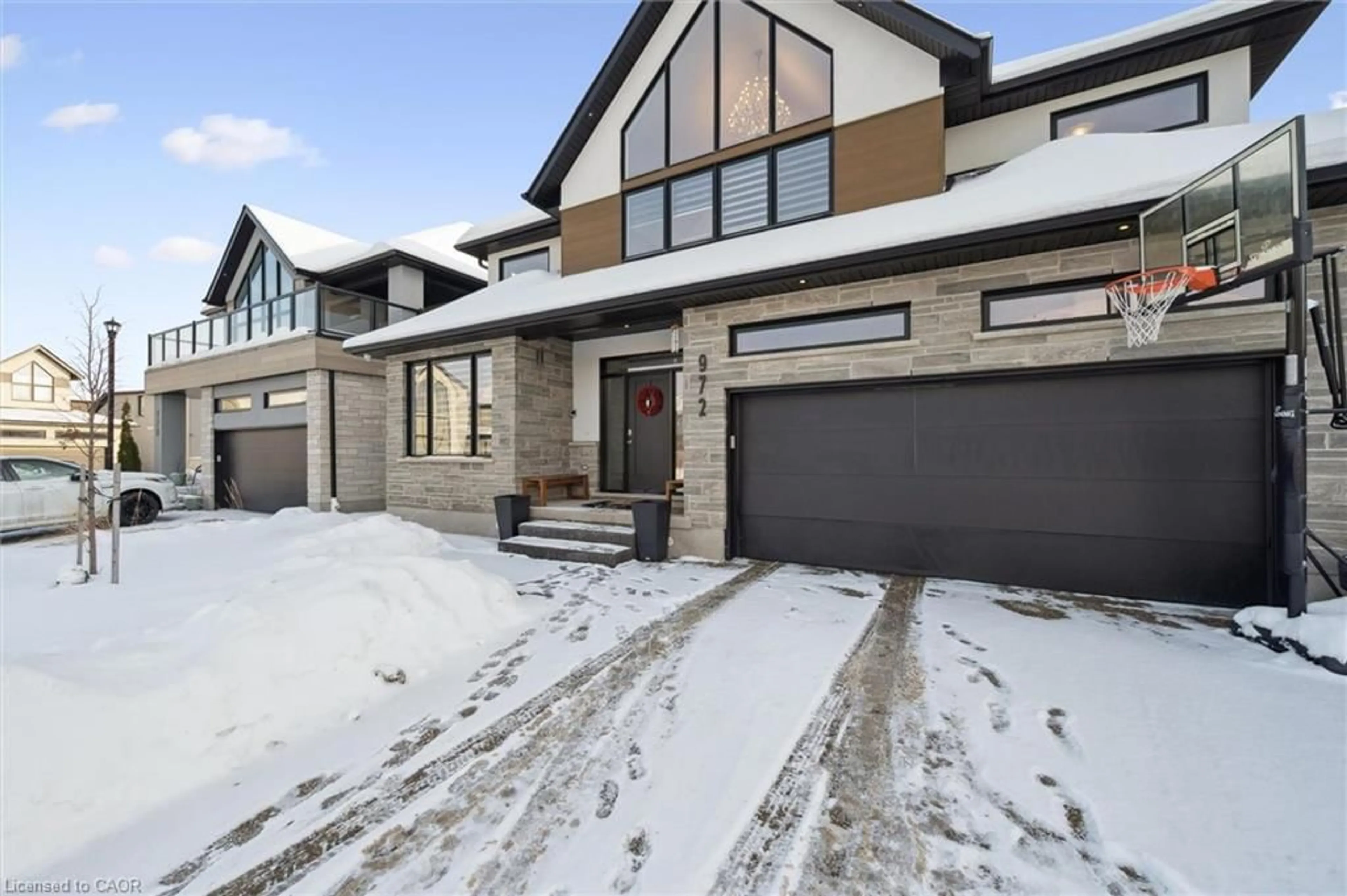 Home with brick exterior material, street for 972 Stonecliffe Walk #18, Kitchener Ontario N2P 0K5