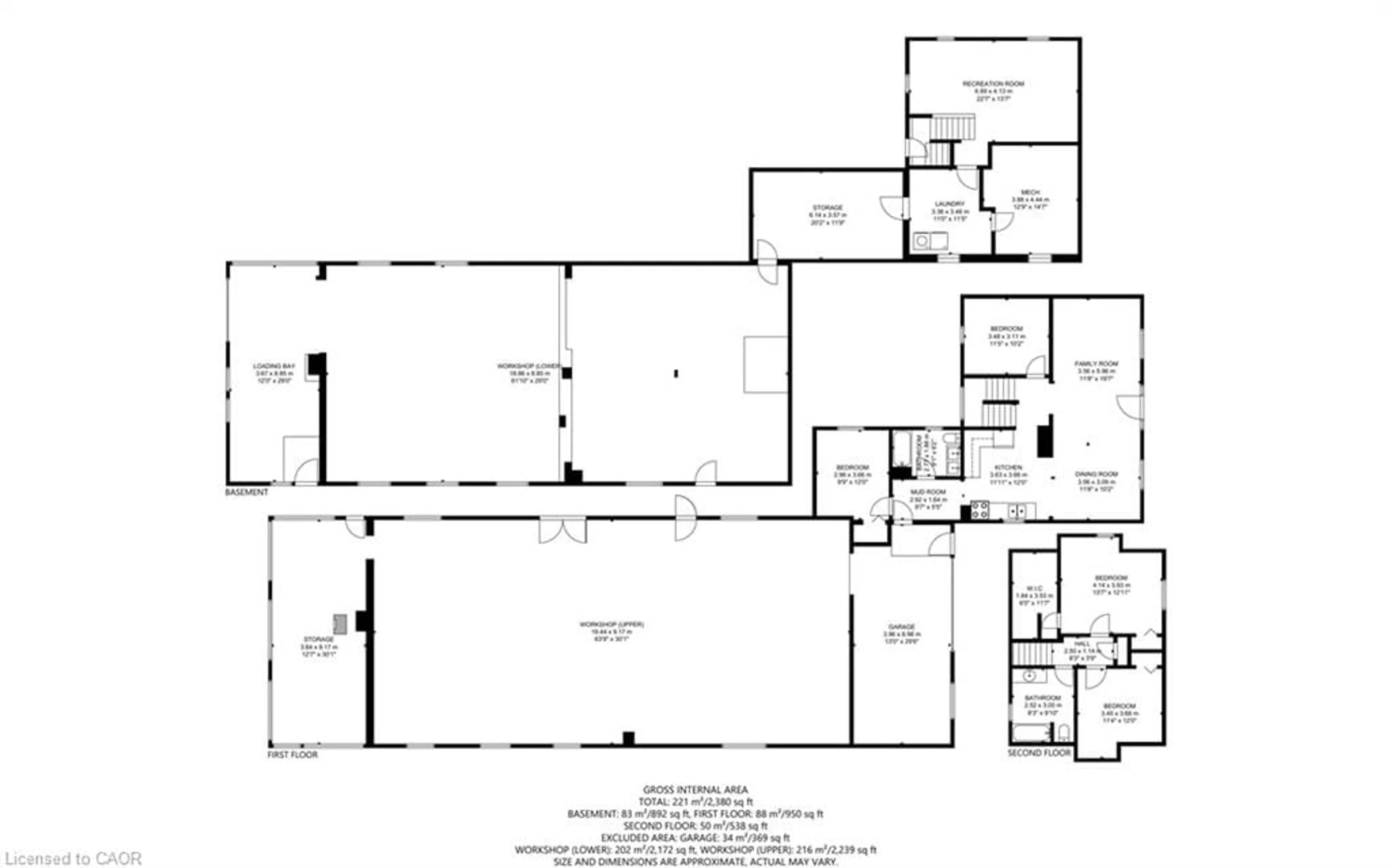 Floor plan for 404 Queensway, Simcoe Ontario N3Y 2N3