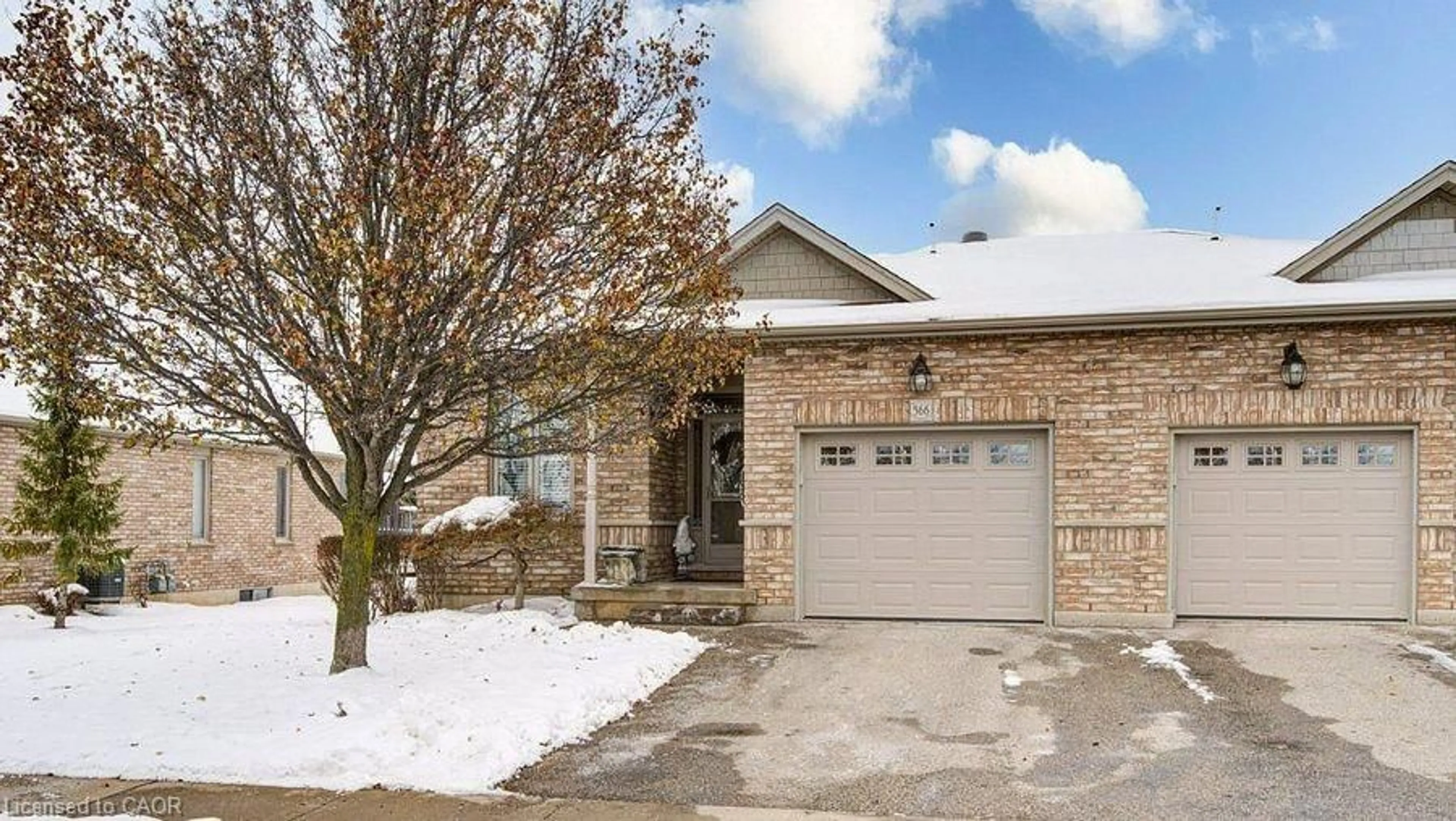 Home with brick exterior material, street for 566 Spitfire St #55, Woodstock Ontario N4T 0C2