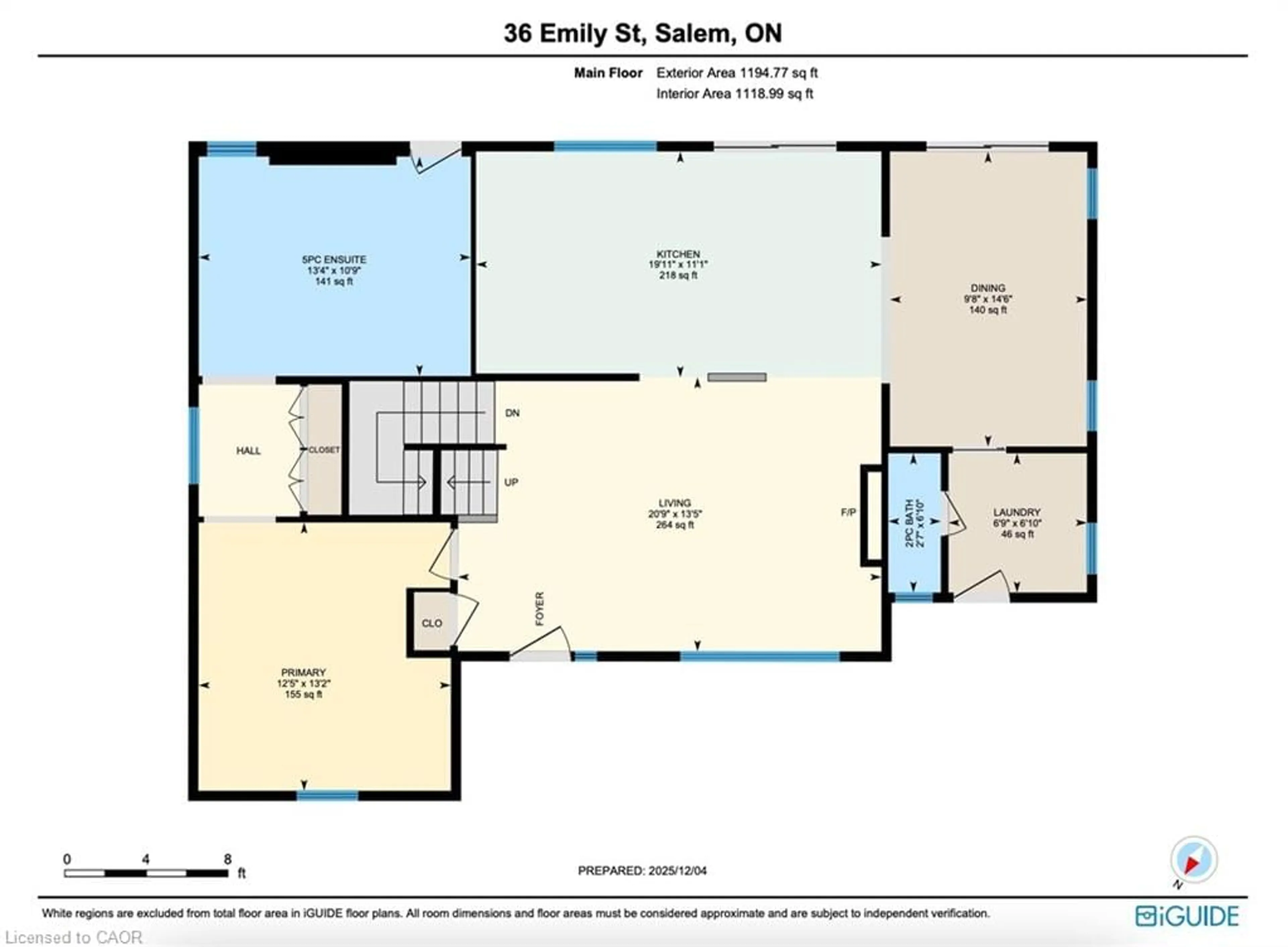 Floor plan for 36 Emily St, Elora Ontario N0B 1S0
