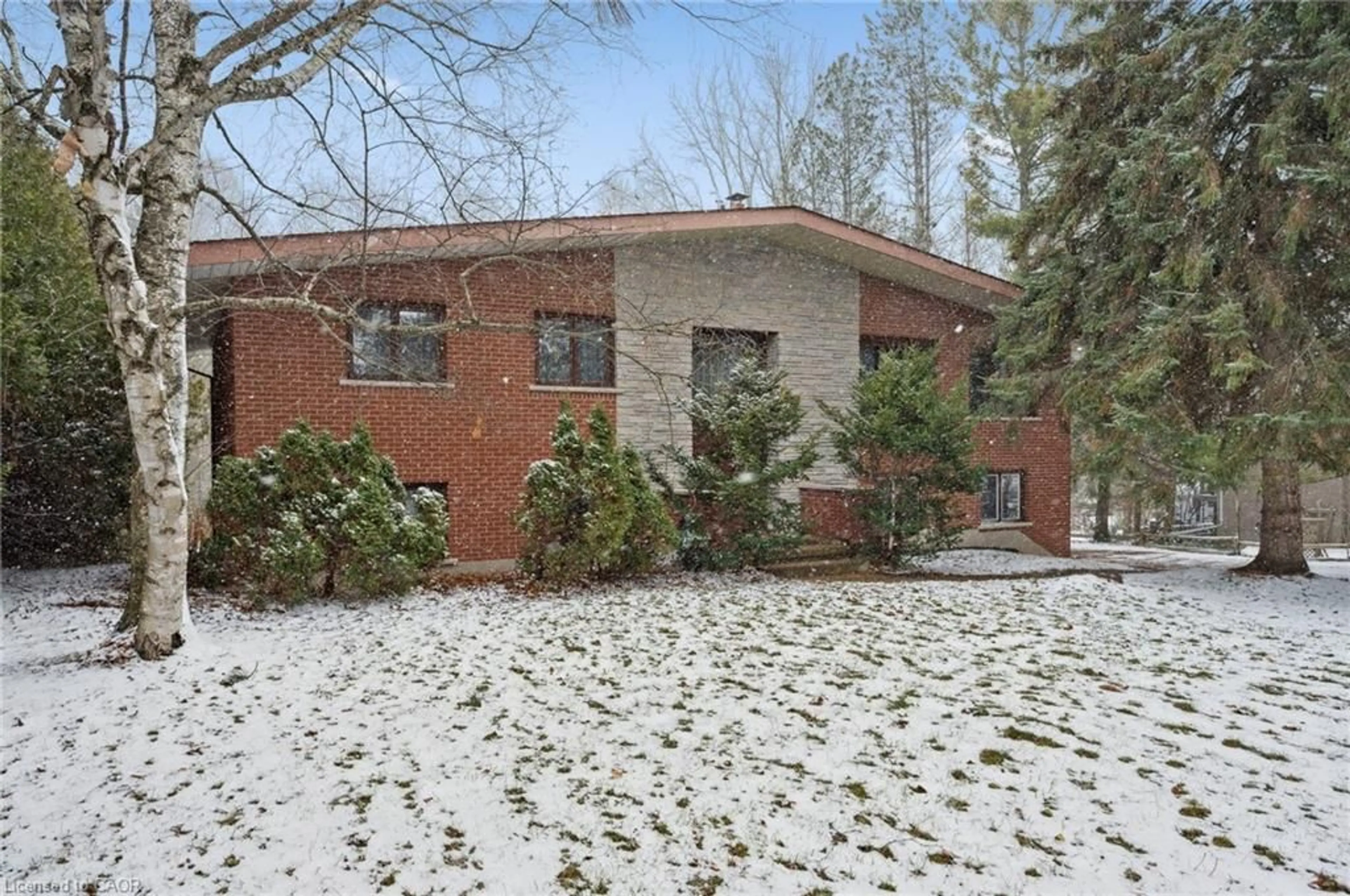 Home with brick exterior material, street for 7315 Wellington Road 30, Guelph Ontario N1H 6J2