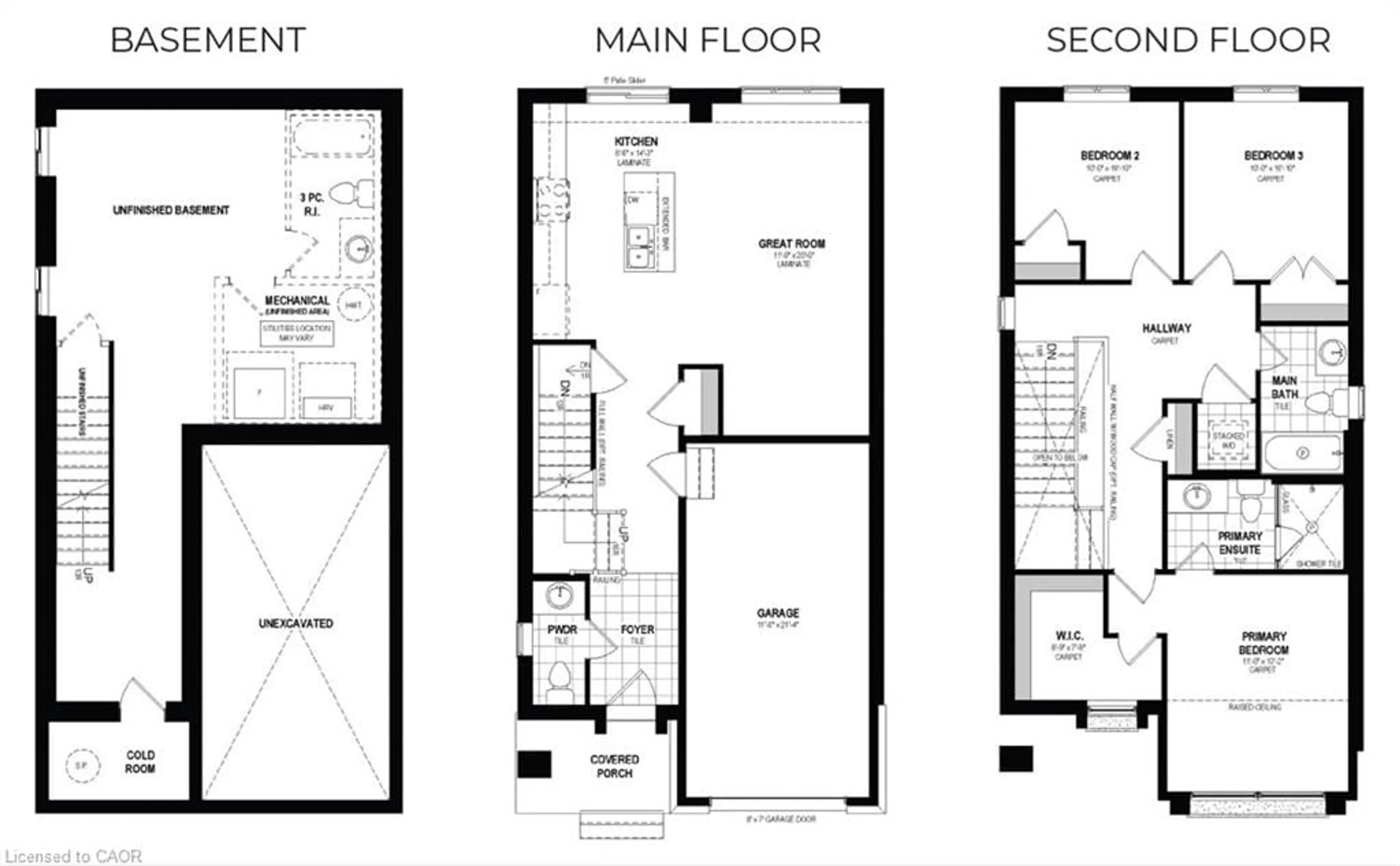 Floor plan for 518 Green Gate Blvd, Cambridge Ontario N1T 0H5