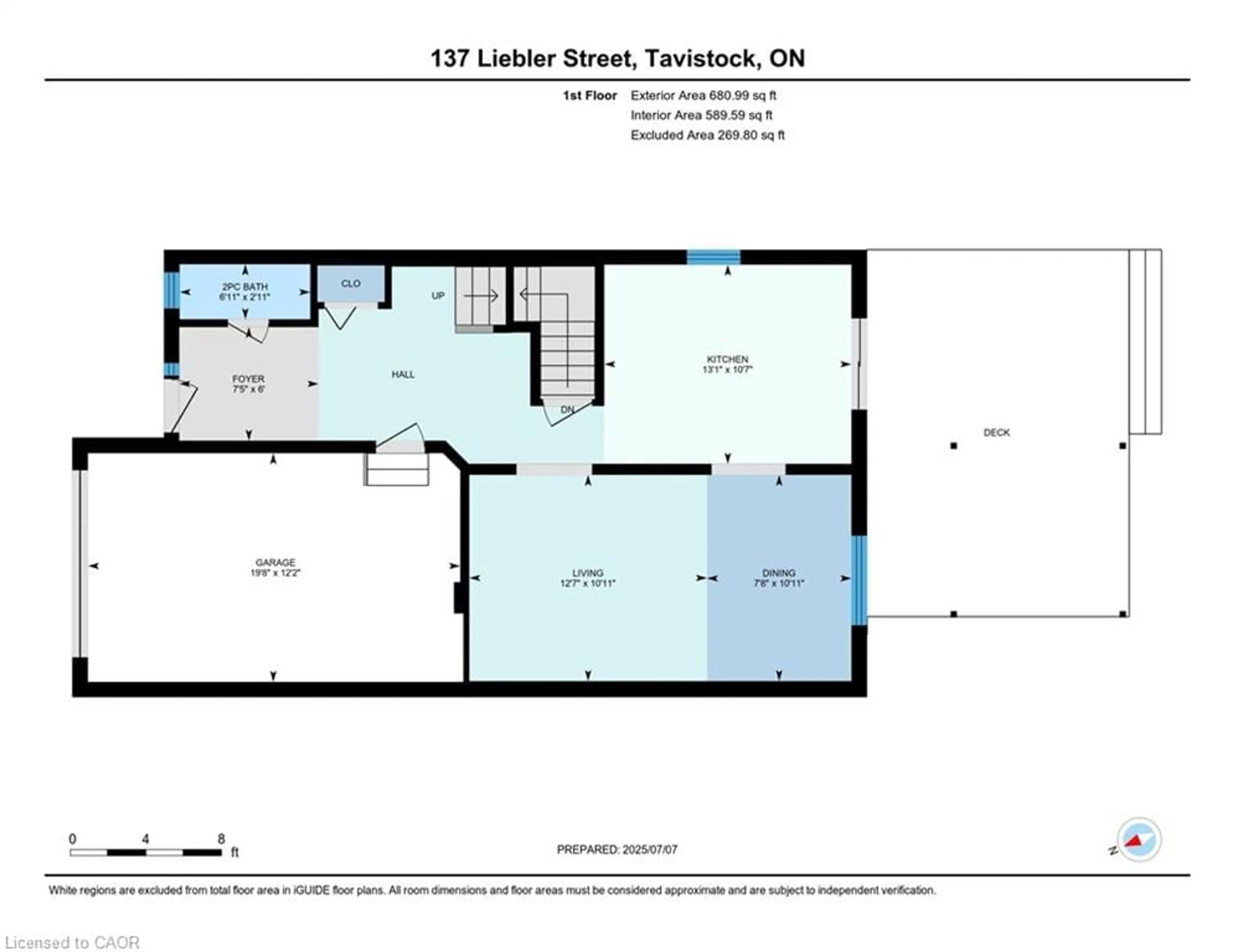 Floor plan for 137 Liebler St, Tavistock Ontario N0B 2R0