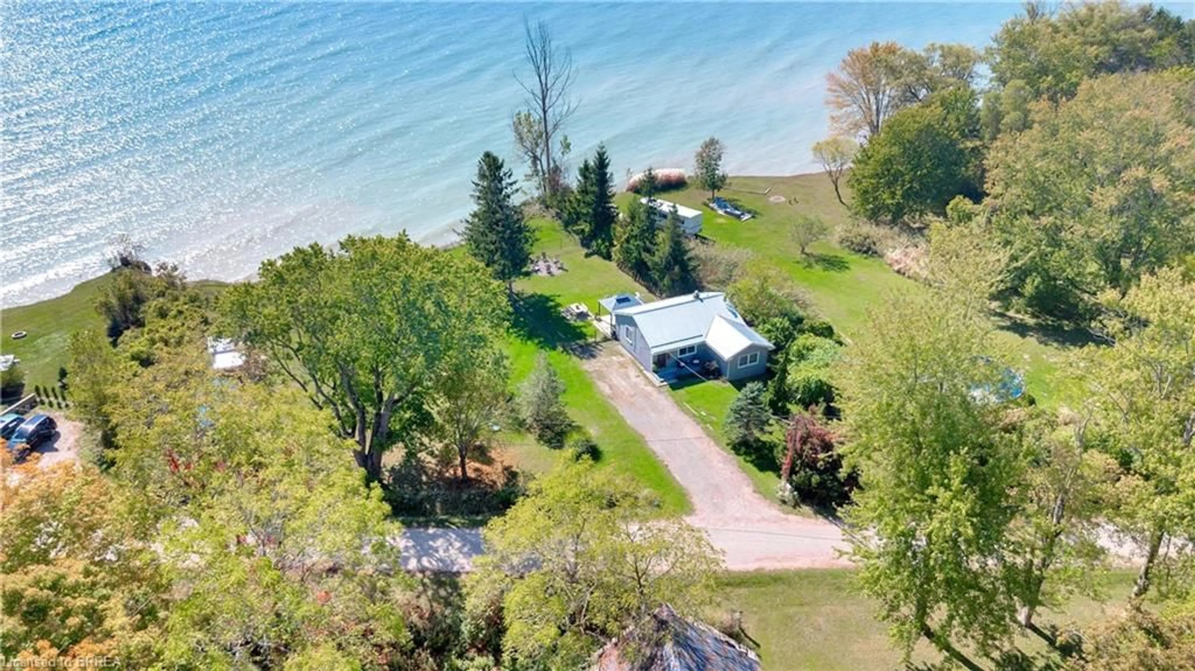 A pic from outside/outdoor area/front of a property/back of a property/a pic from drone, water/lake/river/ocean view for 5331 Grand Canyon Rd, Port Stanley Ontario N5L 1J1