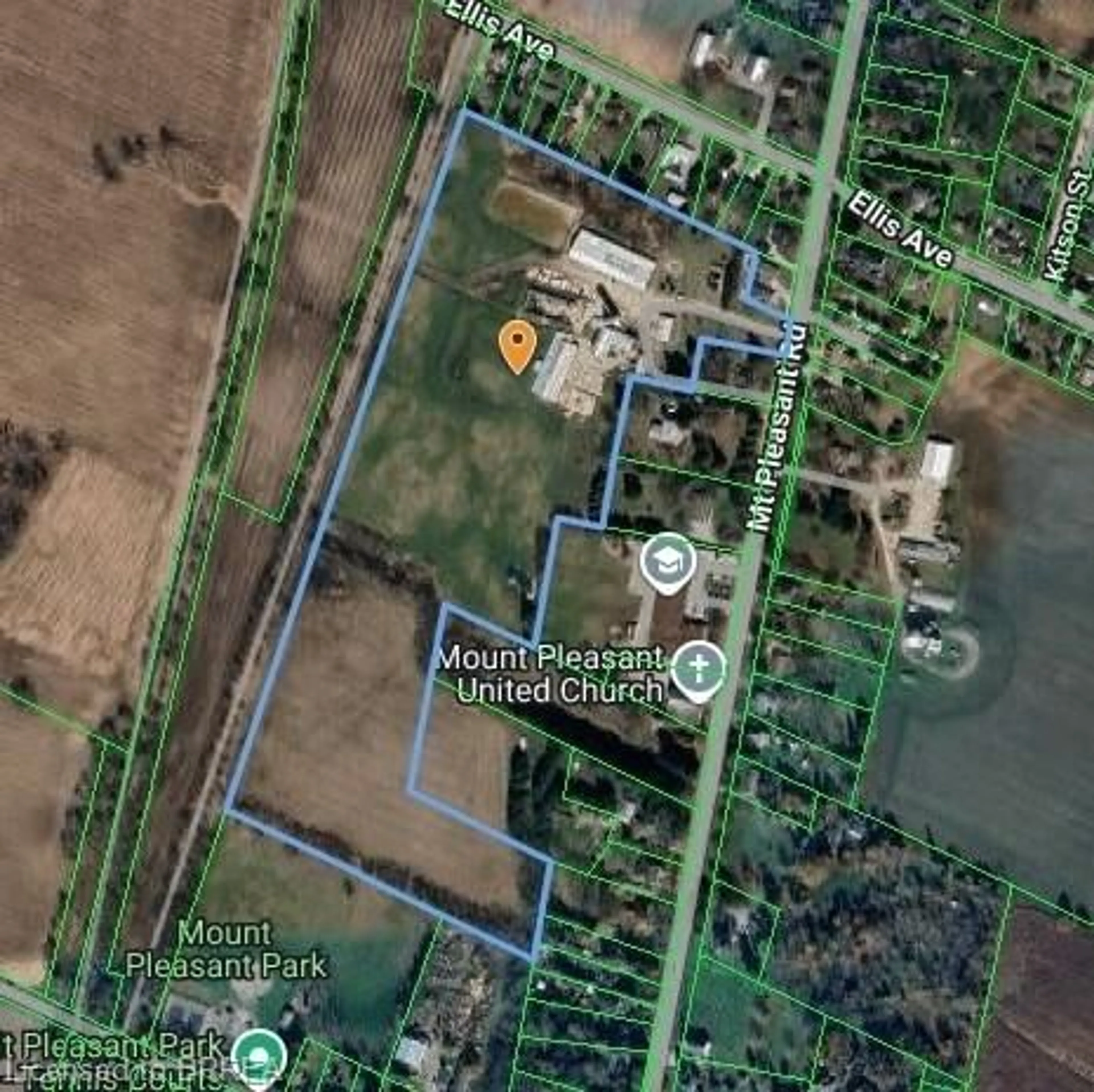 A pic from outside/outdoor area/front of a property/back of a property/a pic from drone, building for 649 Mount Pleasant Rd, Mount Pleasant Ontario N0E 1K0