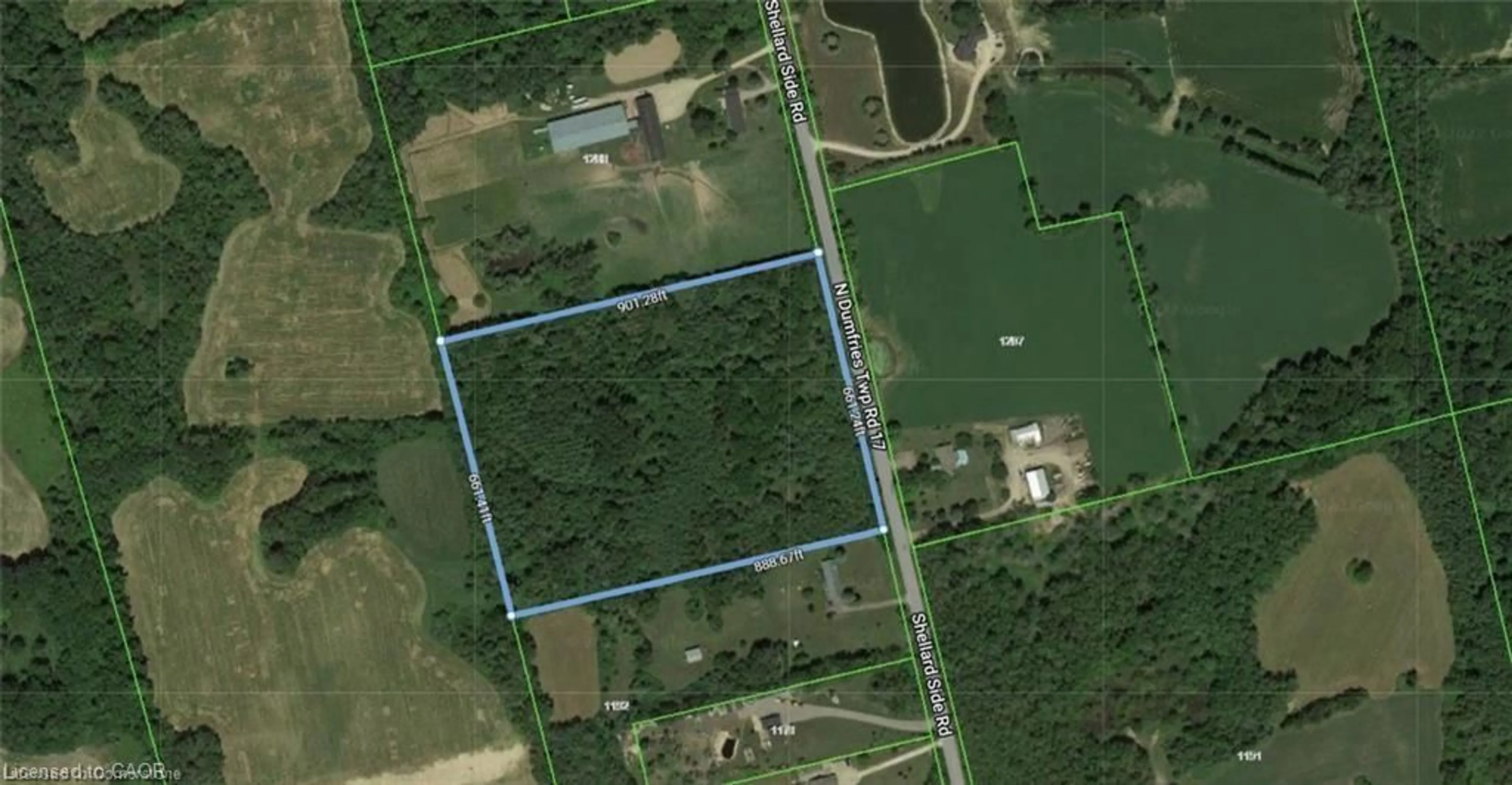 Picture of a map for PT LT H Shellard Rd, Cambridge Ontario N1R 5S7