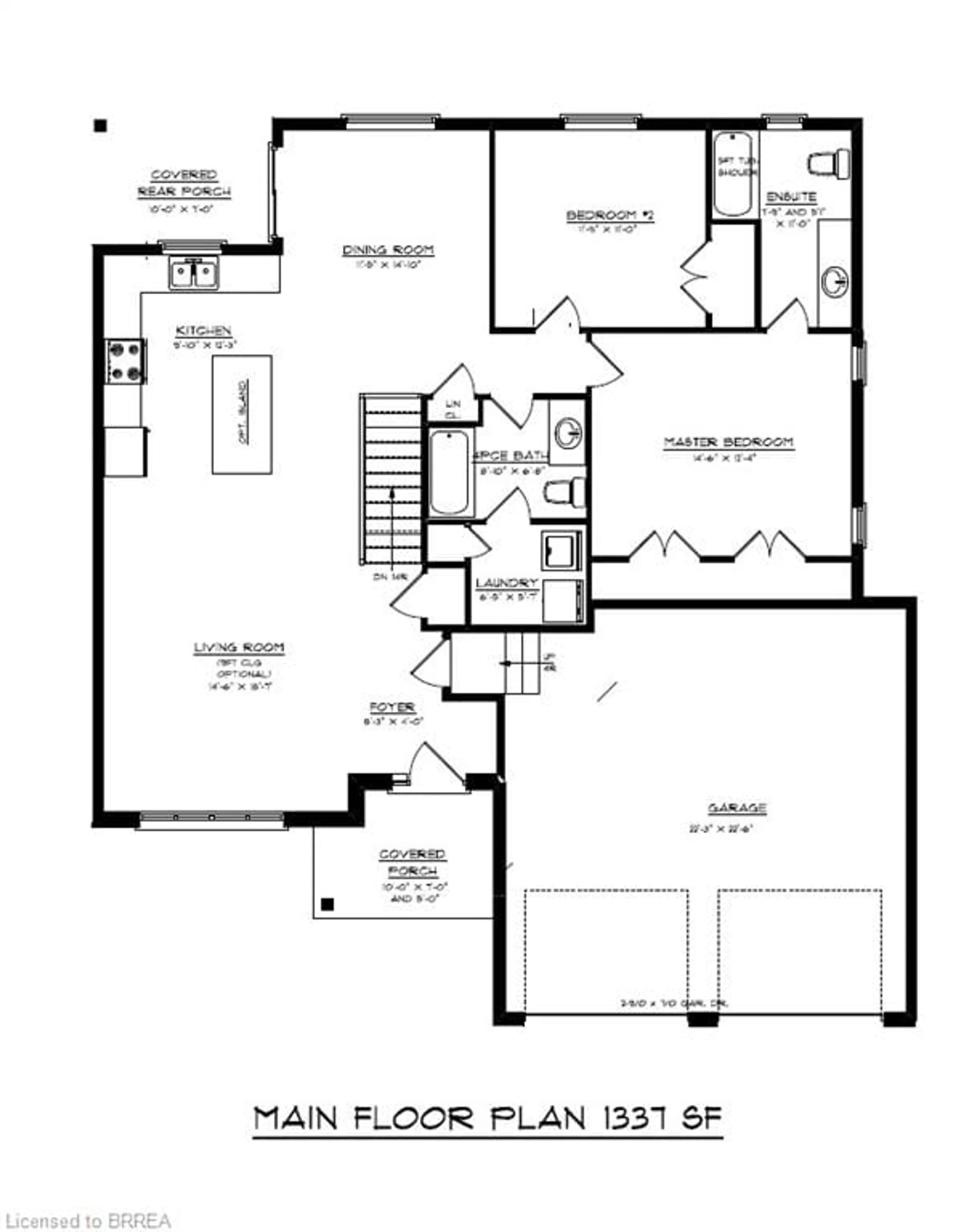 Floor plan for LOT 3 Donegal Dr, Brantford Ontario N3T 6K8