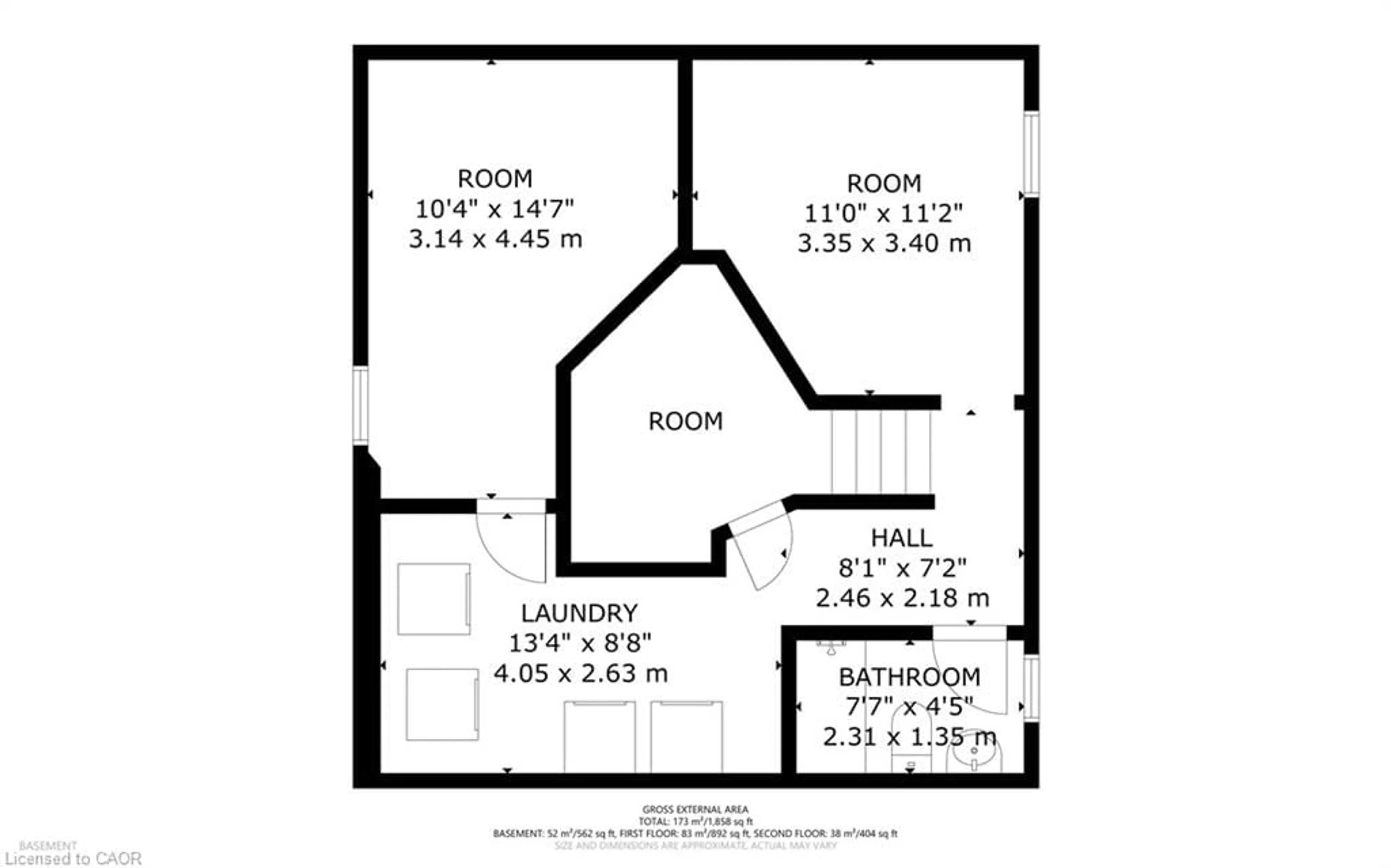 Floor plan for 70 Hillview St, Hamilton Ontario L8S 2Z2