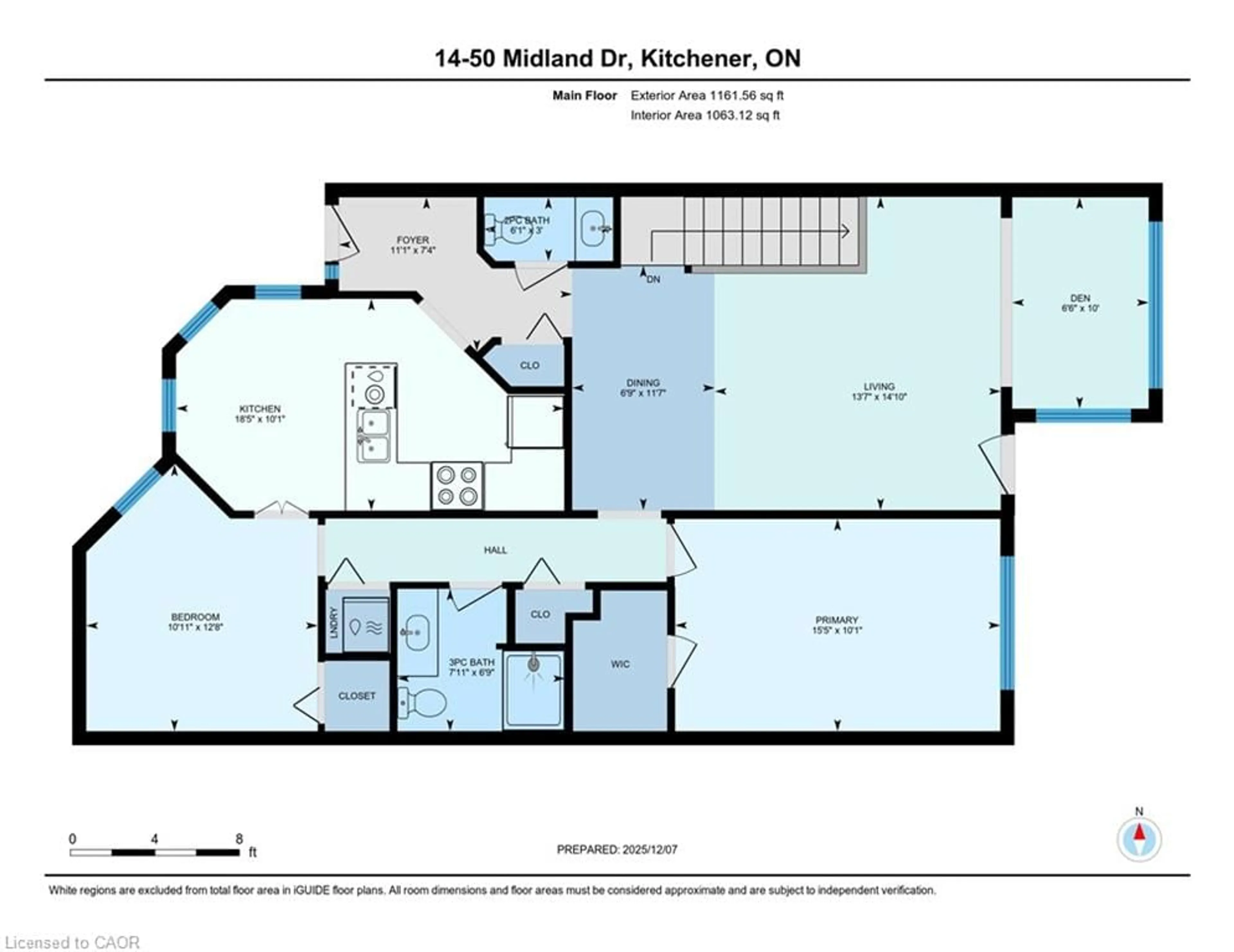 Floor plan for 50 Midland Dr #14, Kitchener Ontario N2A 2A7