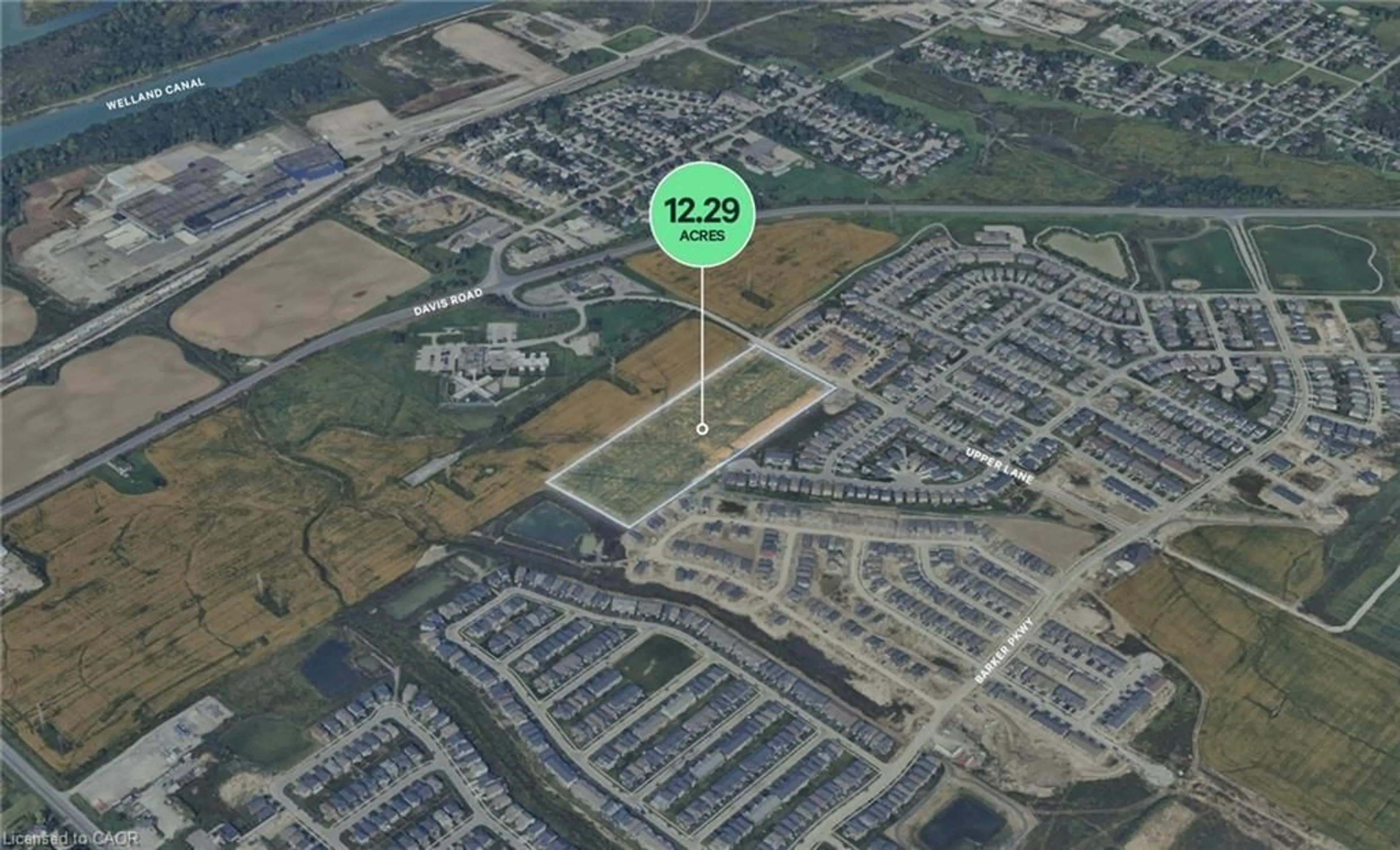 Picture of a map for LOT 92 Uppers Lane, Thorold Ontario L2V 0J8