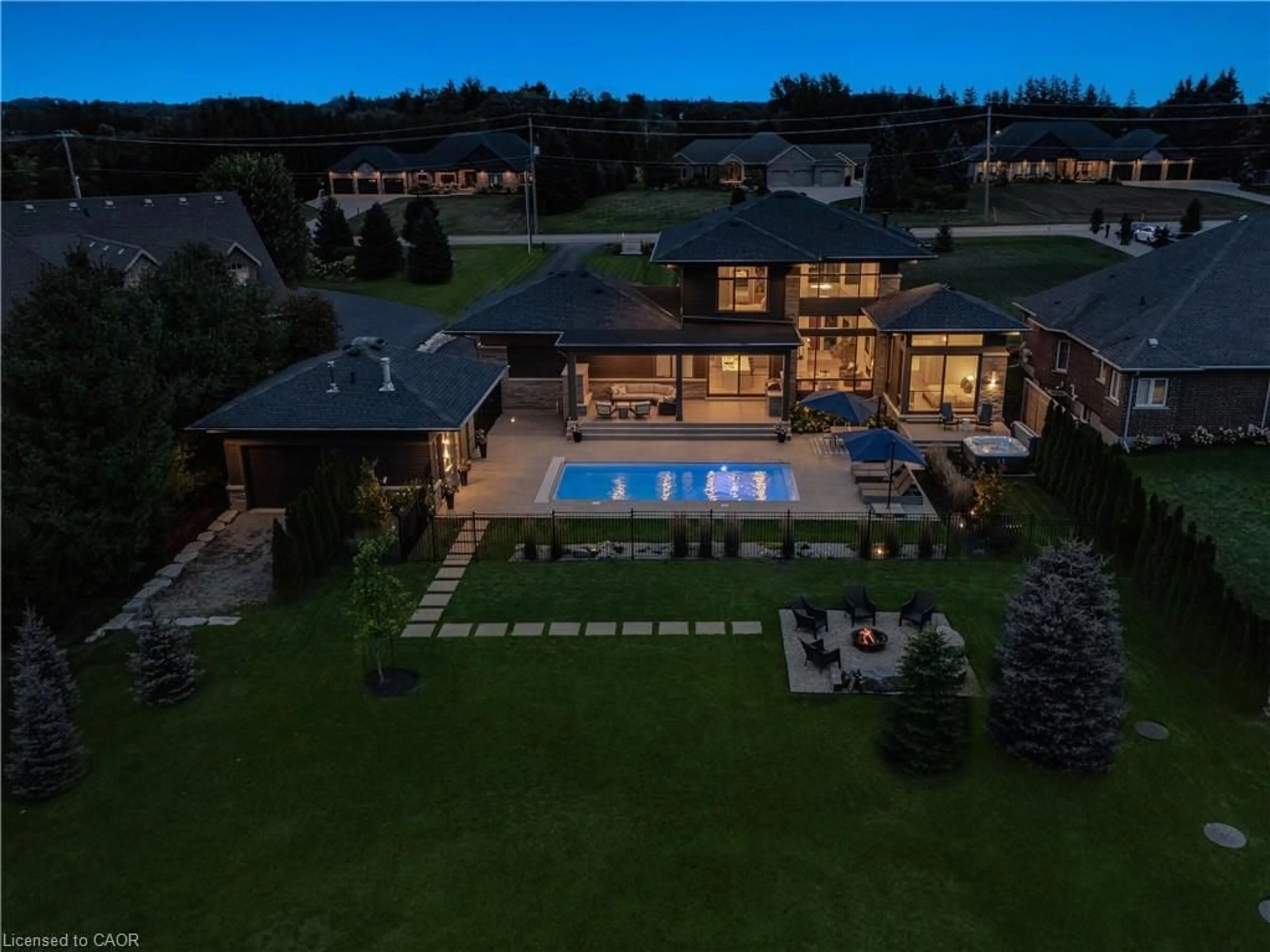 A pic from outside/outdoor area/front of a property/back of a property/a pic from drone, mountain view for 1826 Moser Young Rd, Wellesley Ontario N0B 2T0