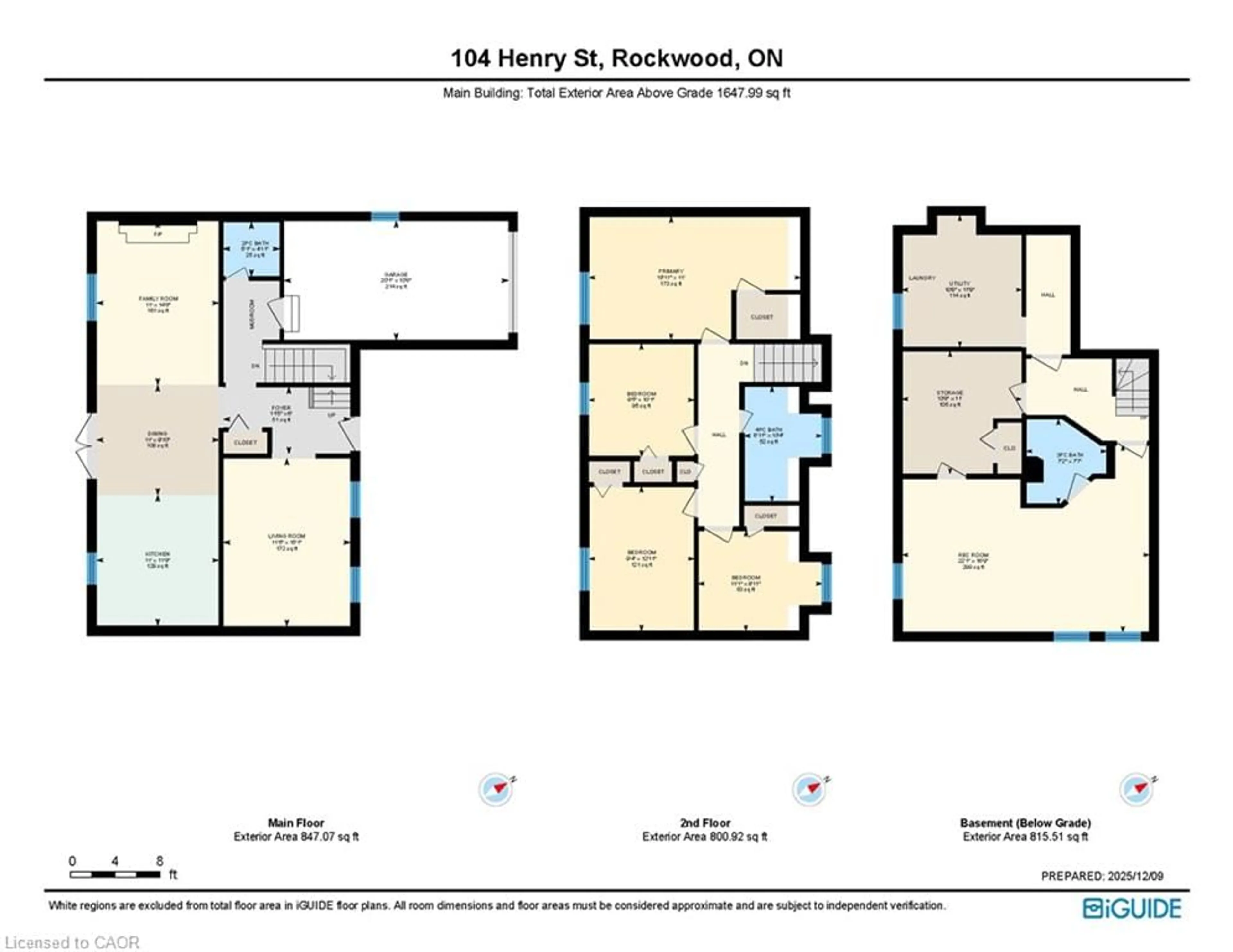Floor plan for 104 Henry St, Rockwood Ontario N0B 2K0