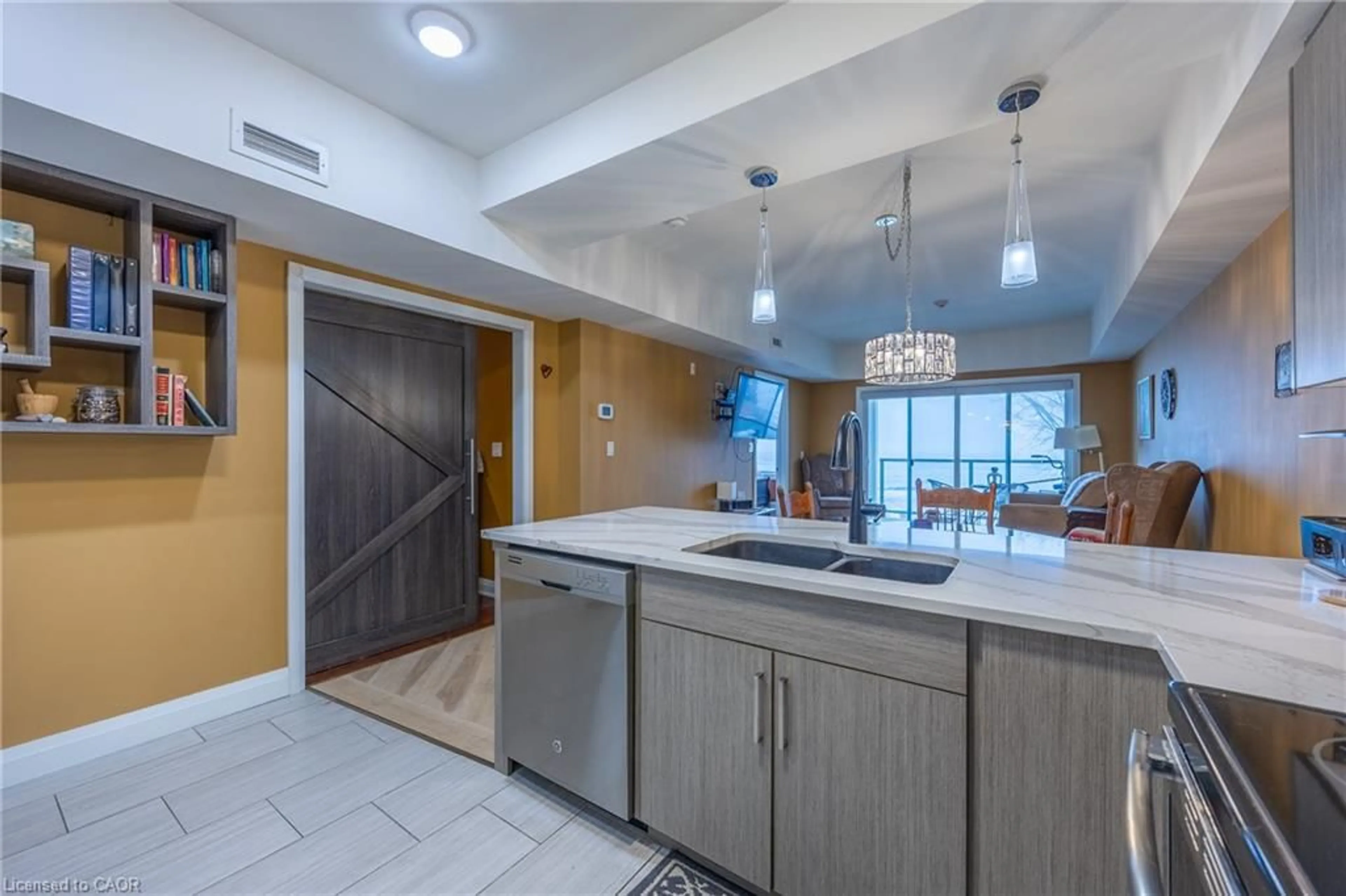 Open concept kitchen, ceramic/tile floor for 12 Erie Blvd #203, Port Rowan Ontario N0E 1M0