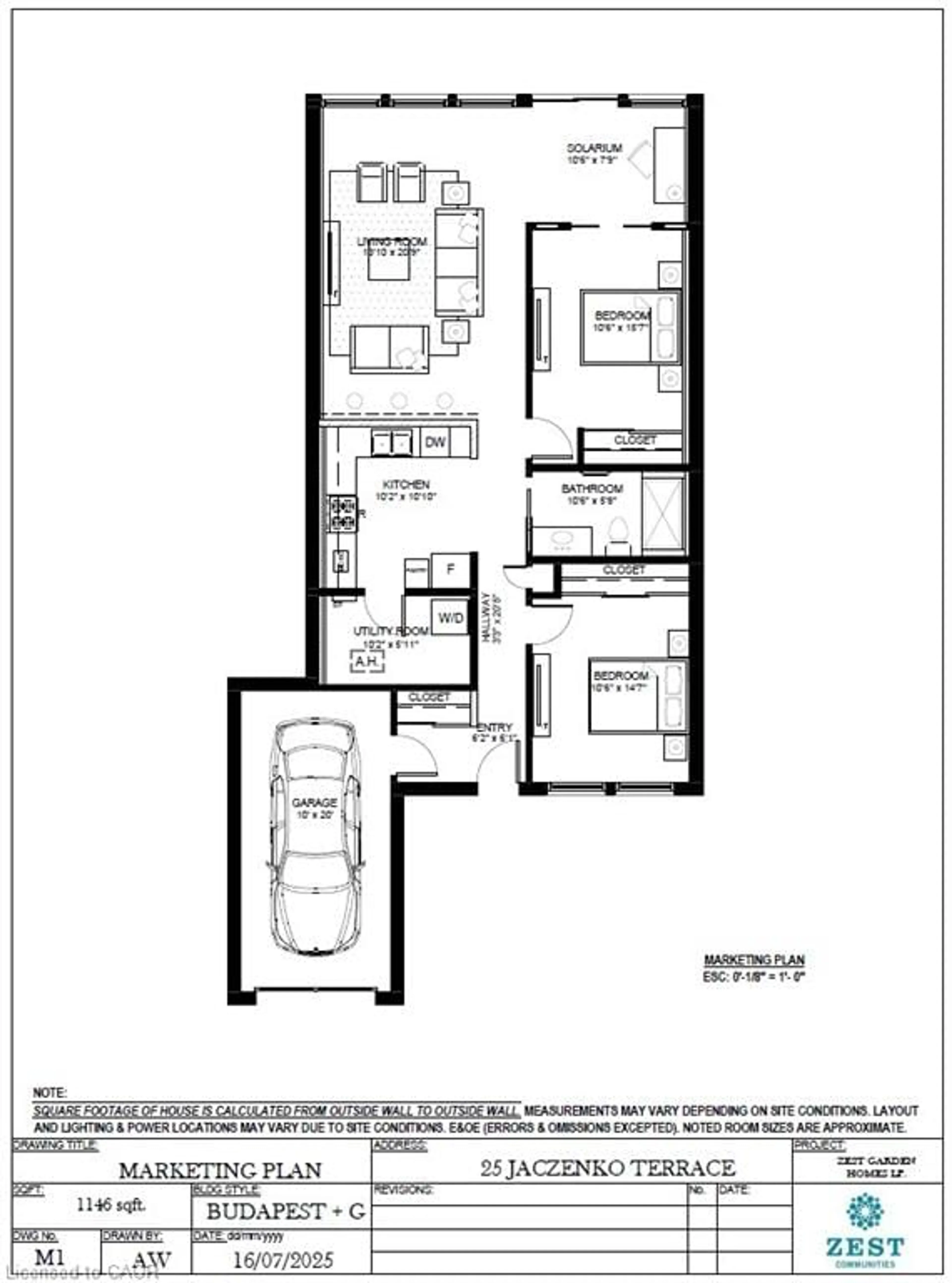 Floor plan for 25 Jaczenko Terr, Hamilton Ontario L9B 1T8