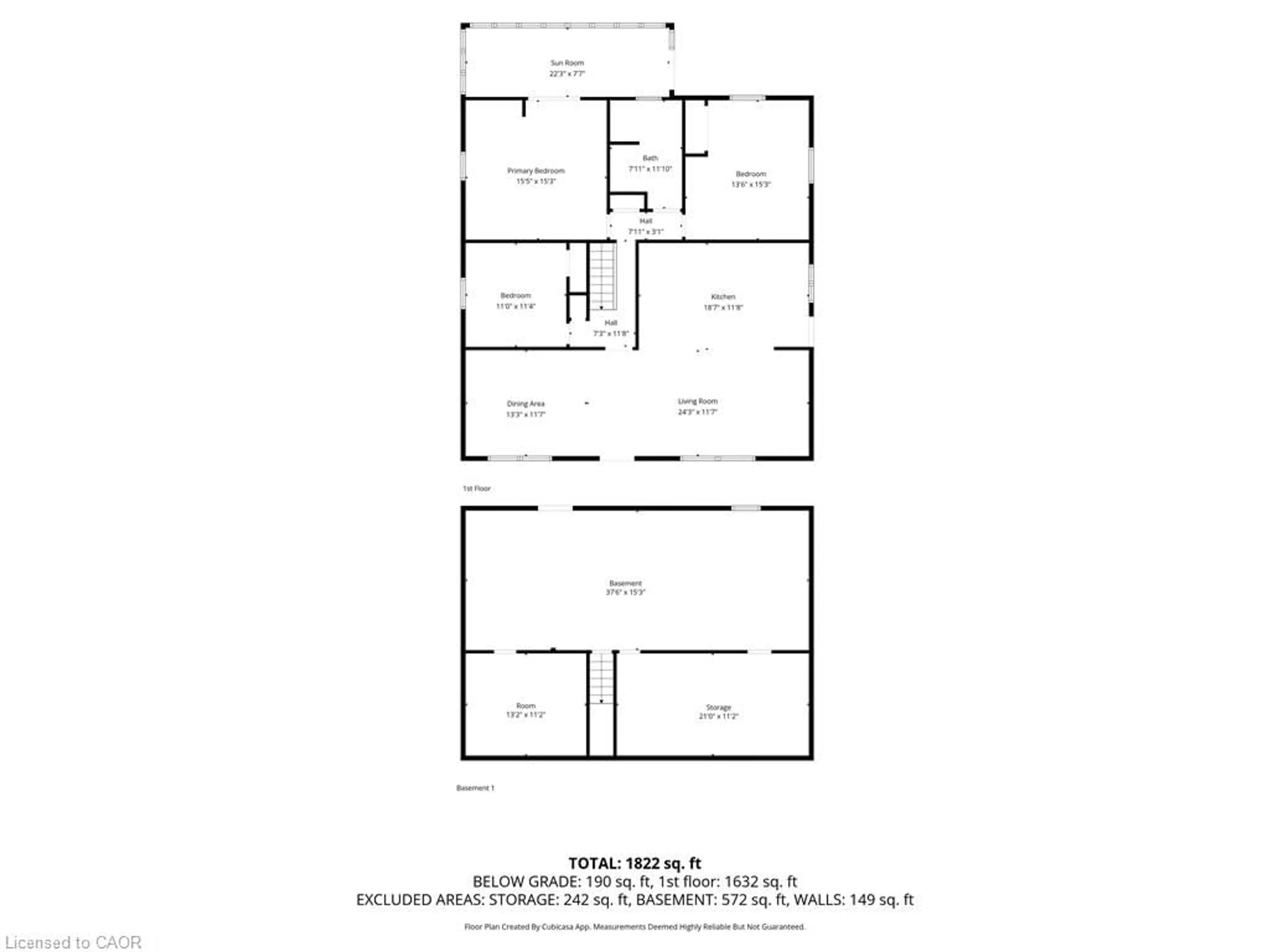 Floor plan for 144 Woodstock Ave, Long Point Ontario M0E 1M0
