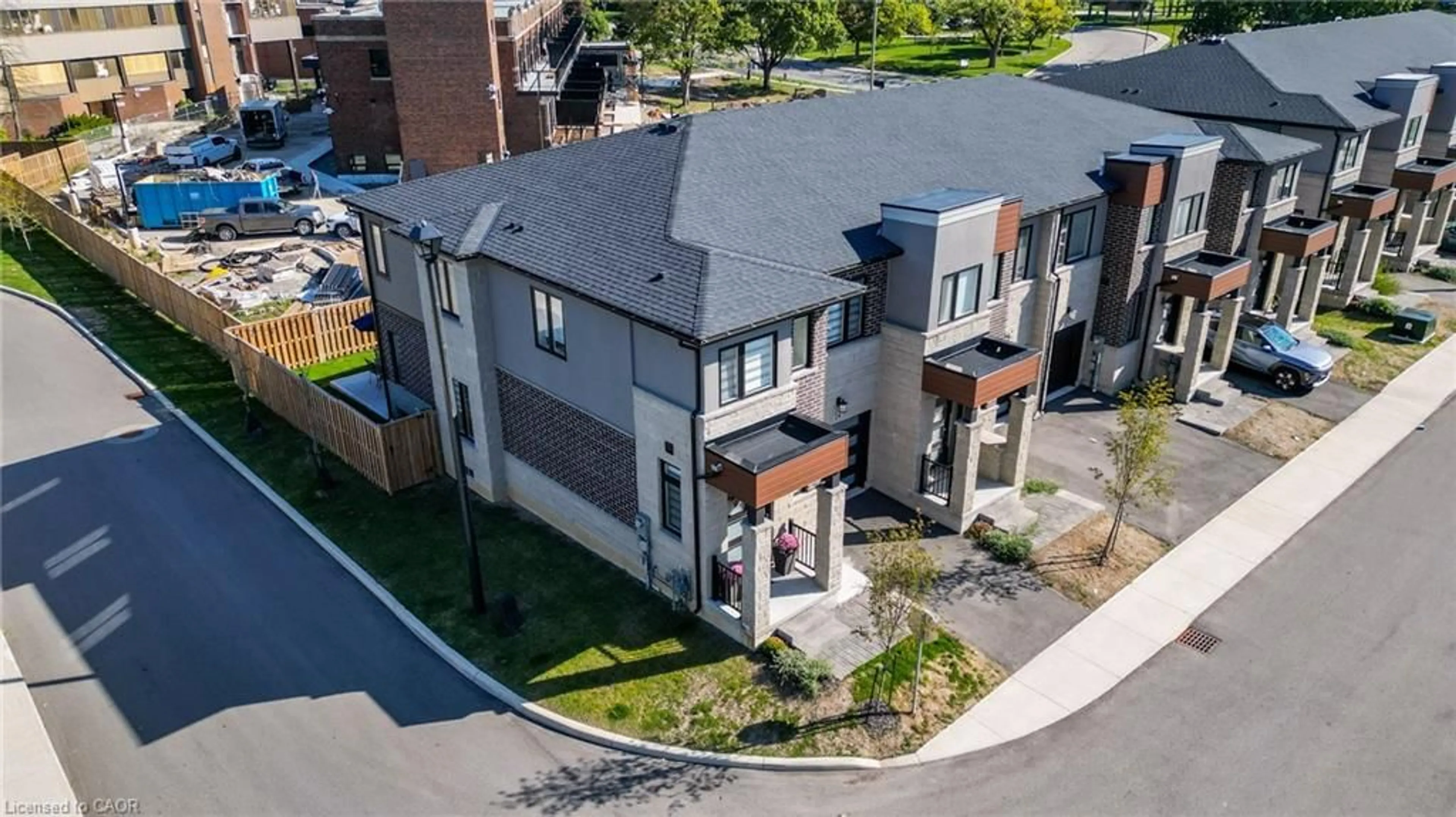 A pic from outside/outdoor area/front of a property/back of a property/a pic from drone, street for 24 Southam Lane, Hamilton Ontario L9C 0E9