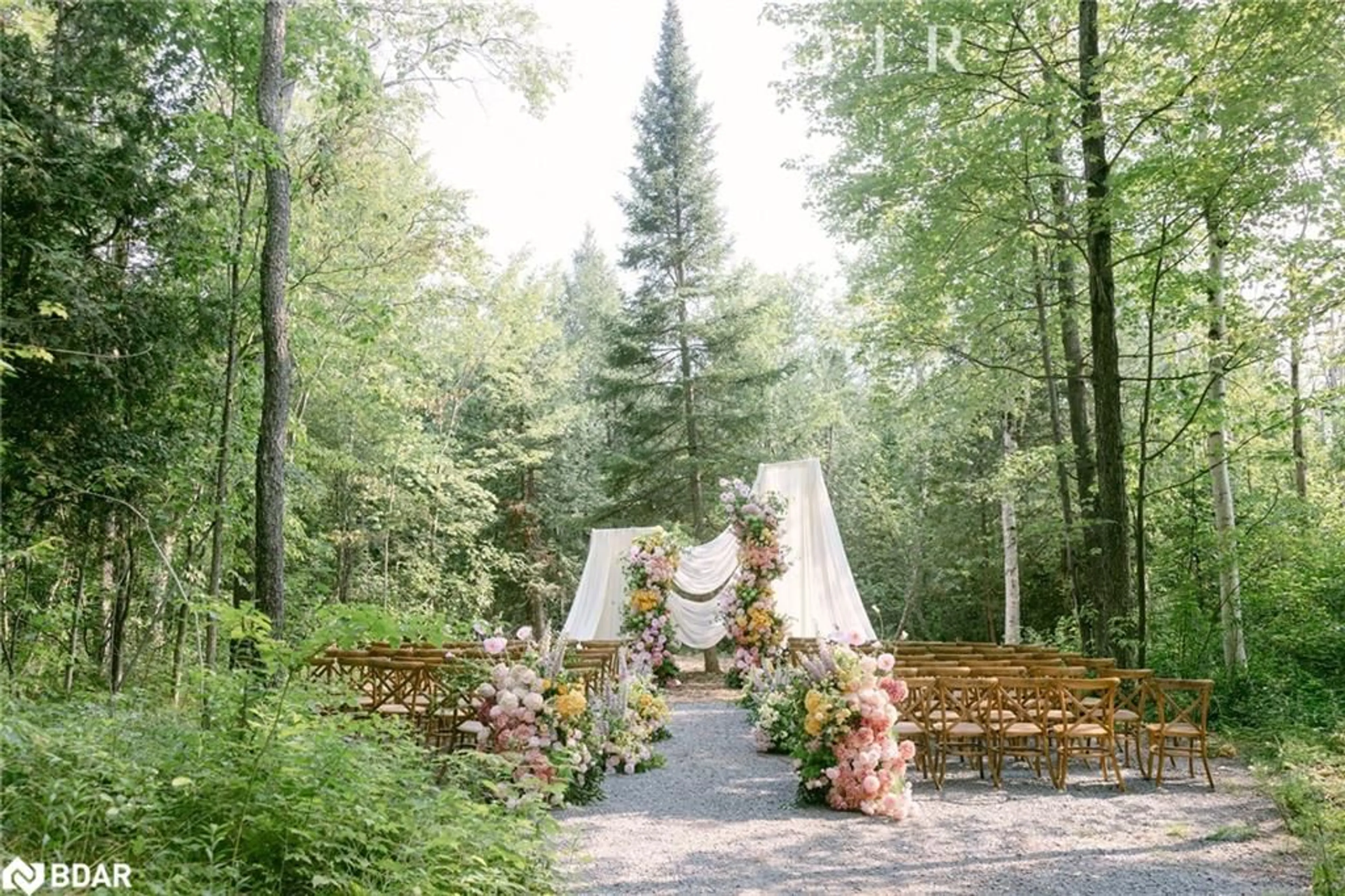 Patio, forest/trees view for 4909 Holborn Rd, Mount Albert Ontario L0G 1M0