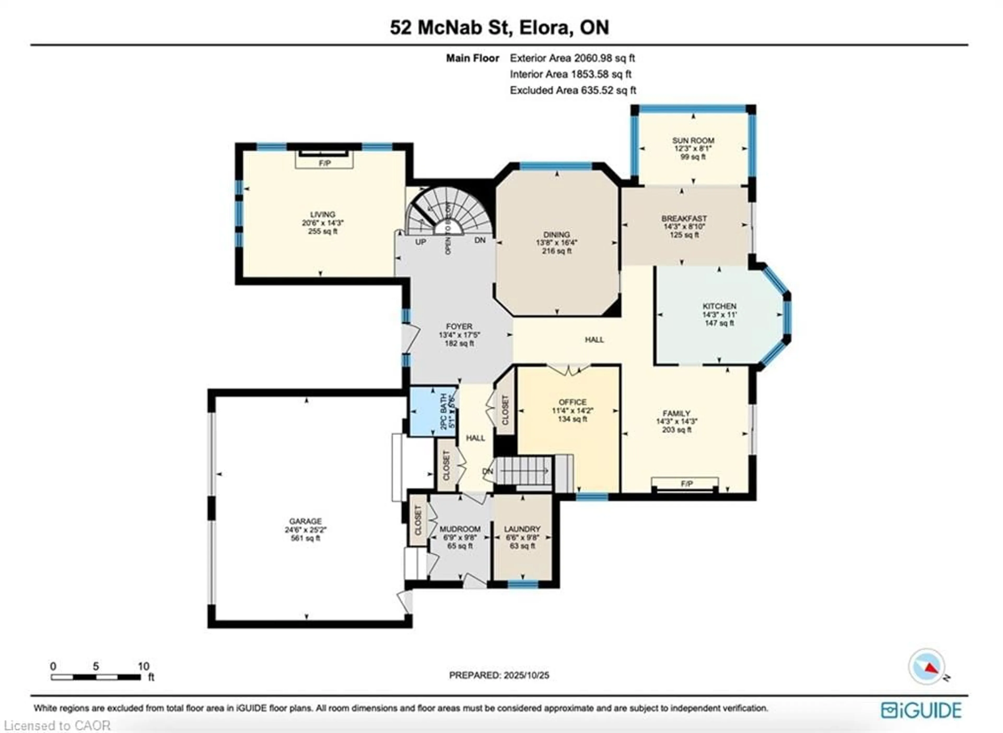 Floor plan for 52 Mcnab St, Elora Ontario N0B 1S0
