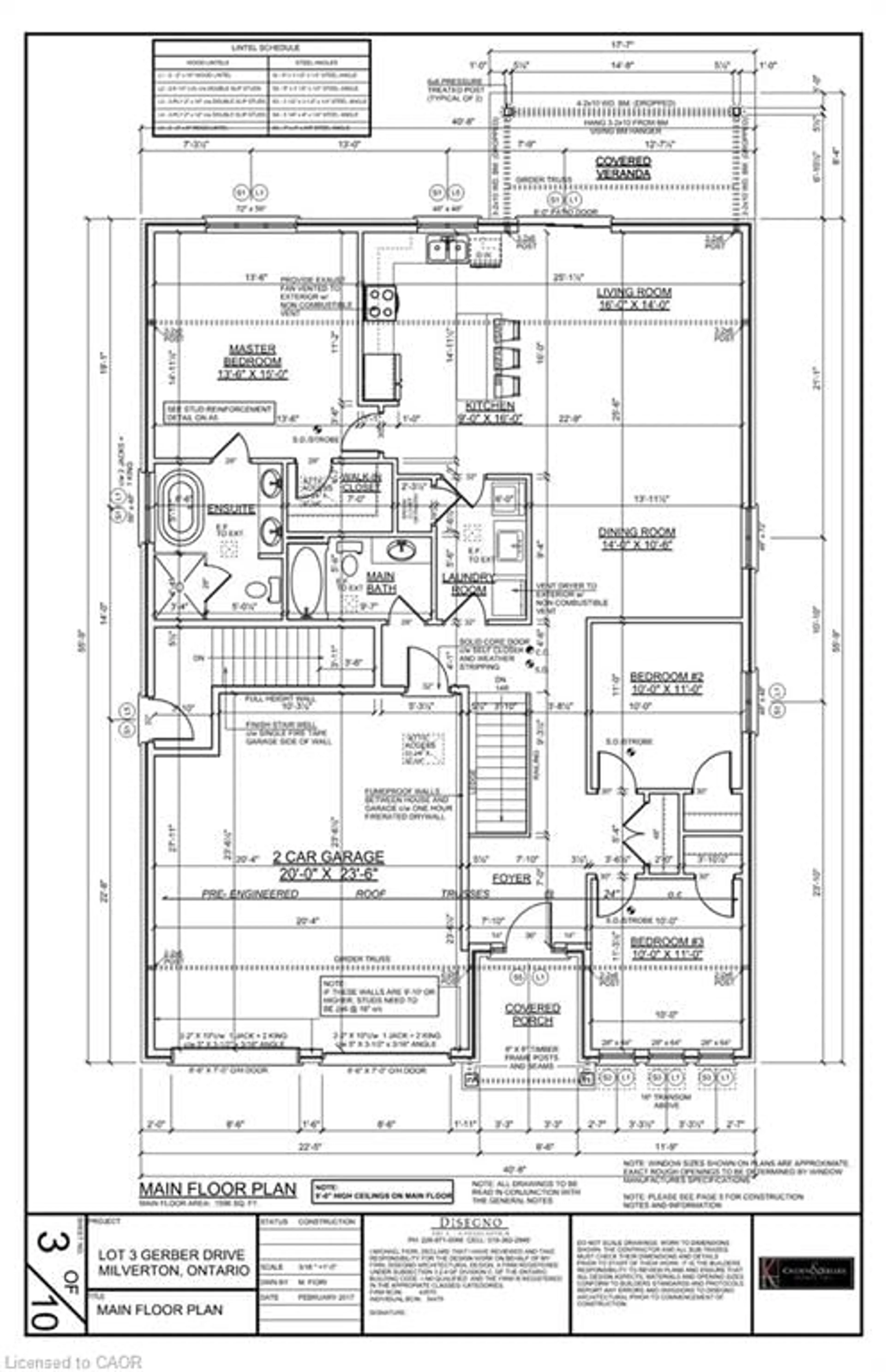 Floor plan for 43 Coulter St, Milverton Ontario N0K 1M0