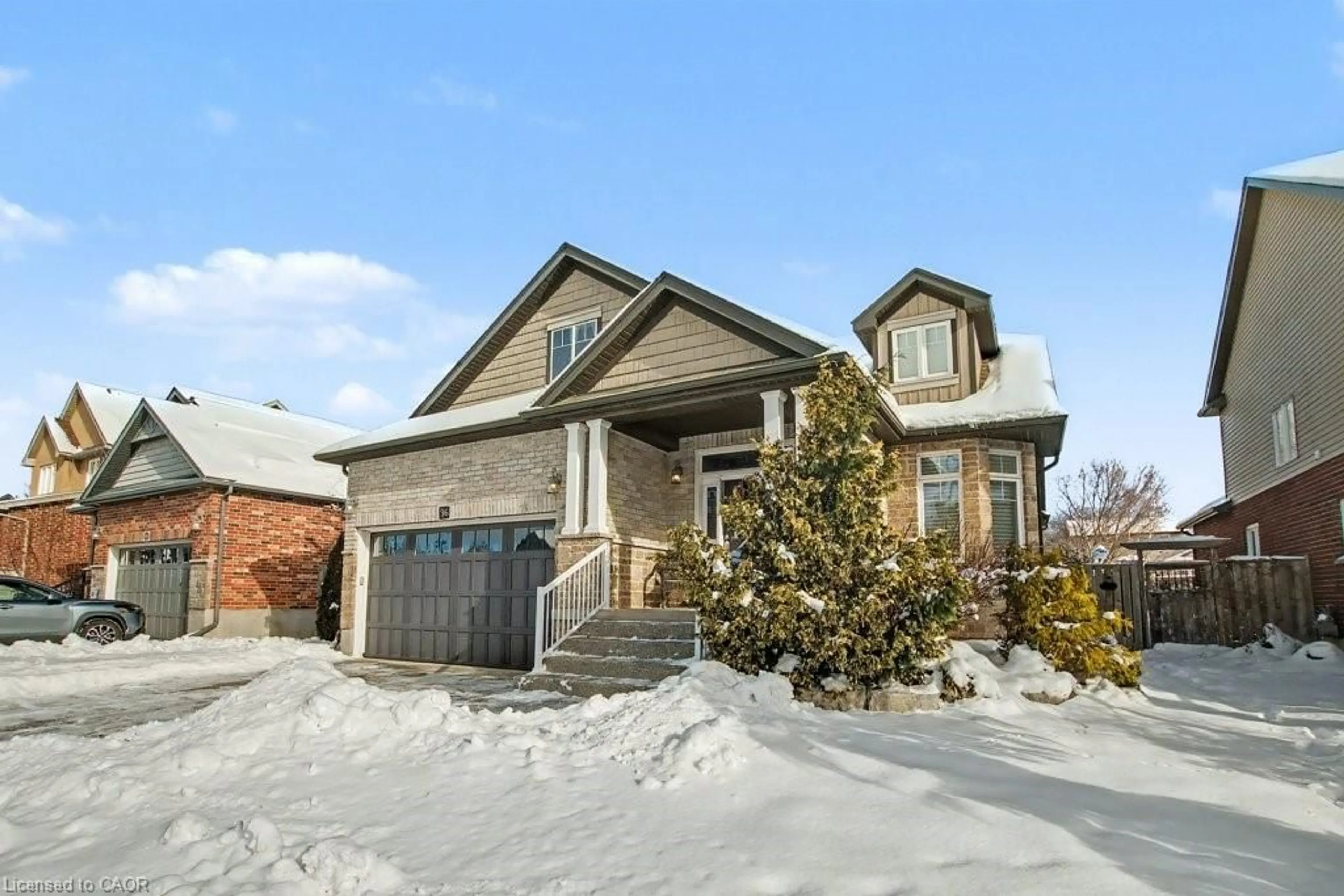 Home with brick exterior material, street for 36 Freure Dr, Cambridge Ontario N1S 0A2