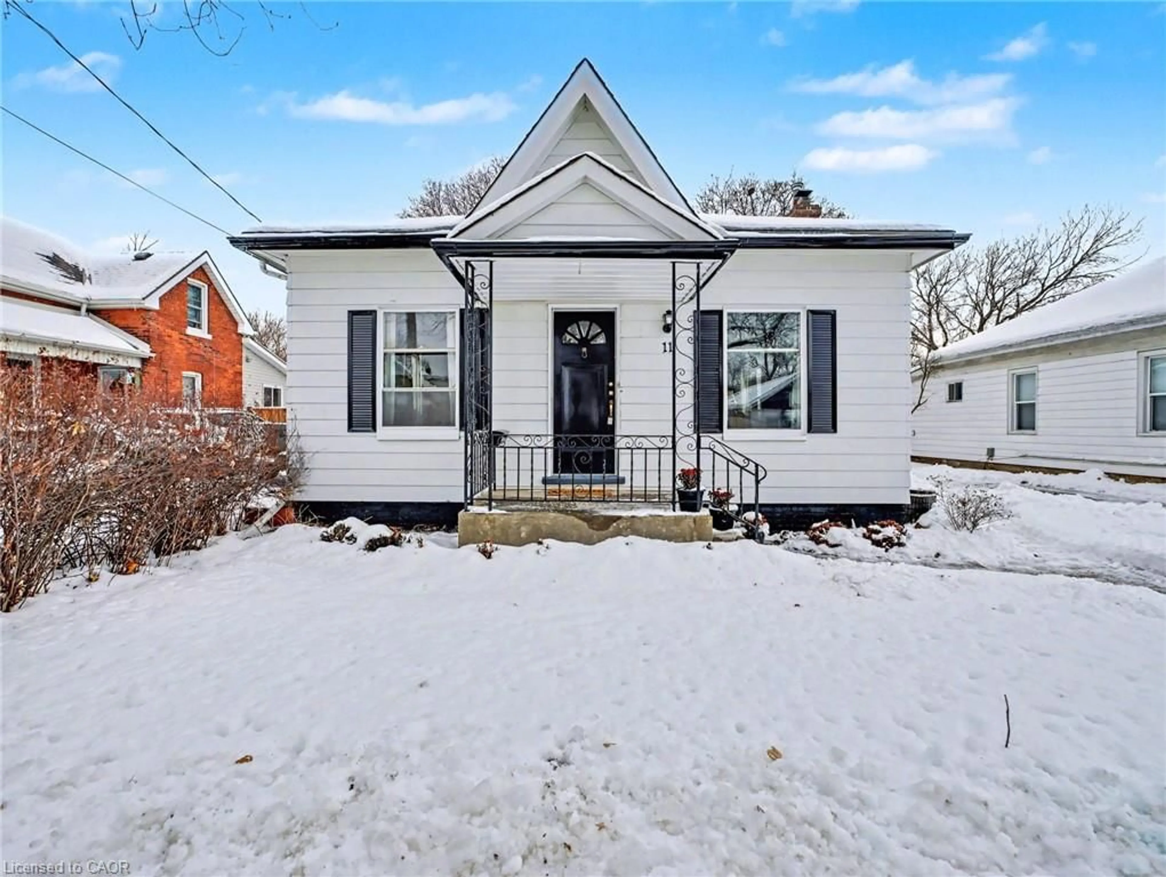 Home with brick exterior material, street for 11 Wells Ave, Brantford Ontario N3R 4J3