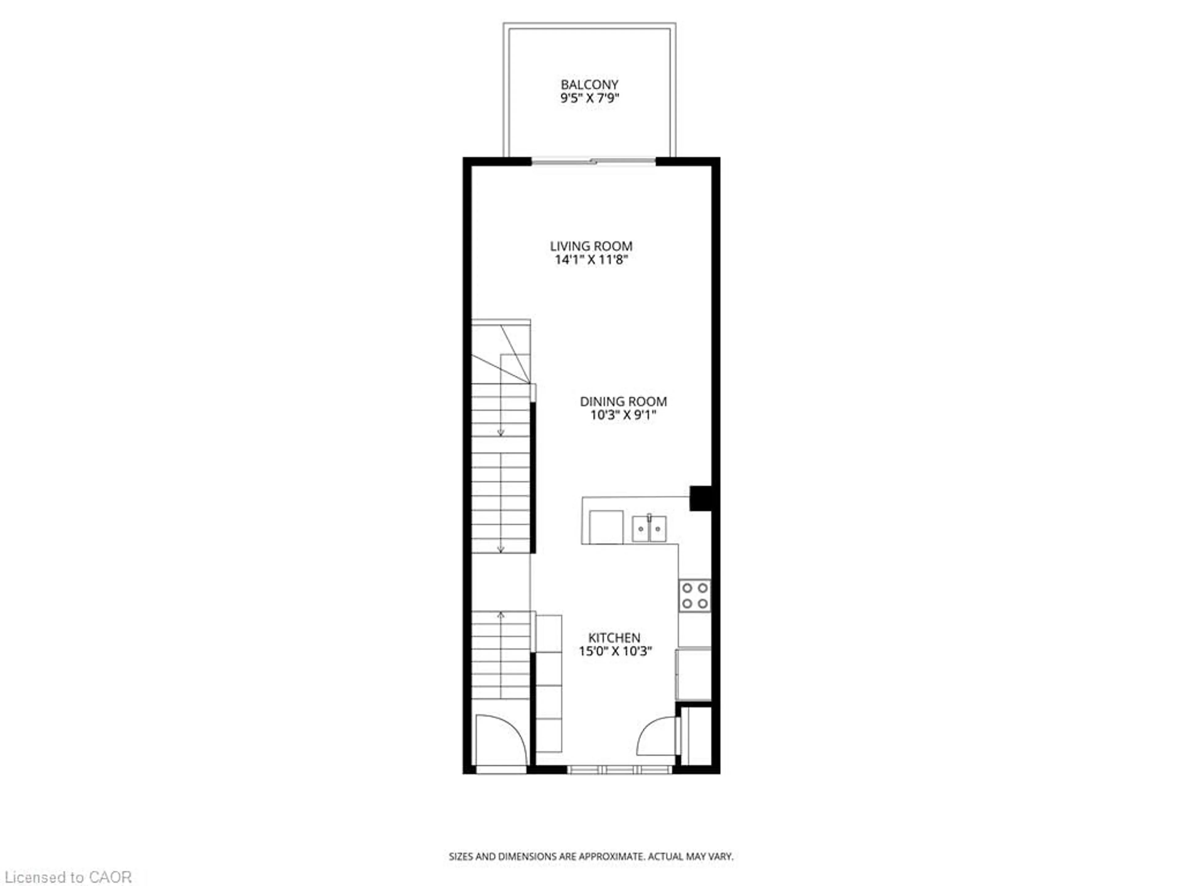 Floor plan for 337 Beach Blvd #46, Hamilton Ontario L8H 6W4