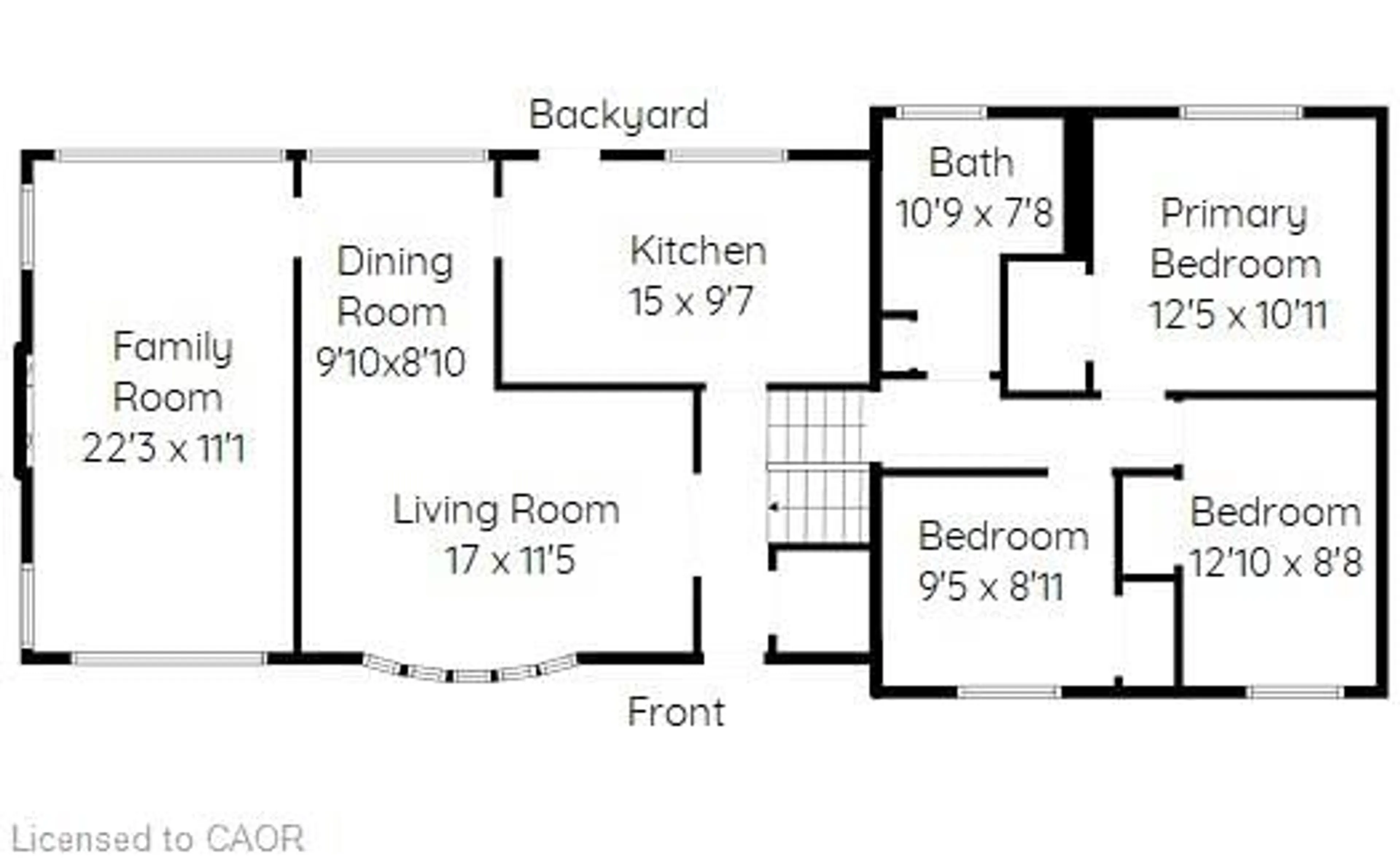 Floor plan for 23 Lynndale Dr, Dundas Ontario L9H 3L4