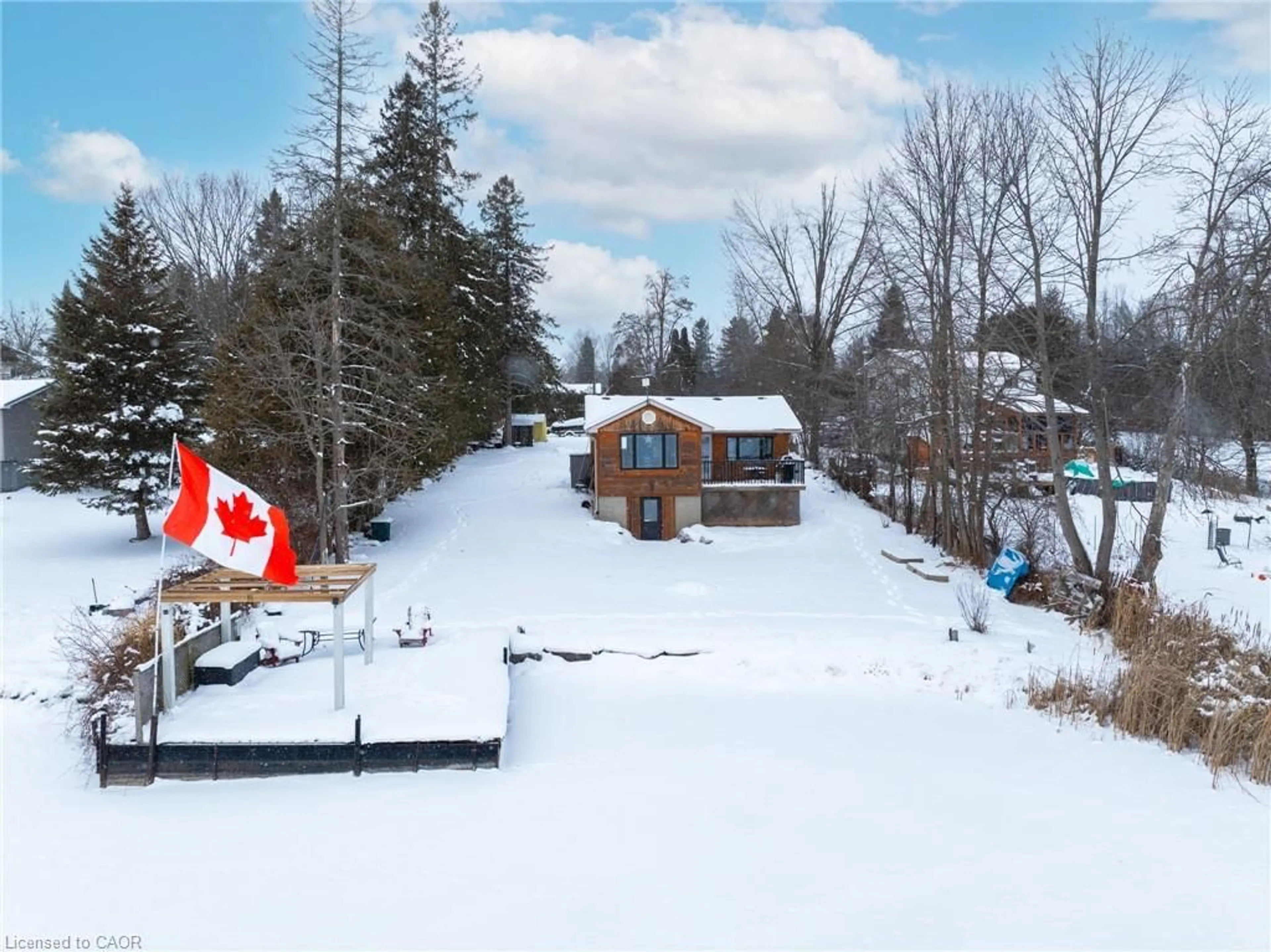 A pic from outside/outdoor area/front of a property/back of a property/a pic from drone, street for 38 Cowans Cres, Omemee Ontario K0L 2W0