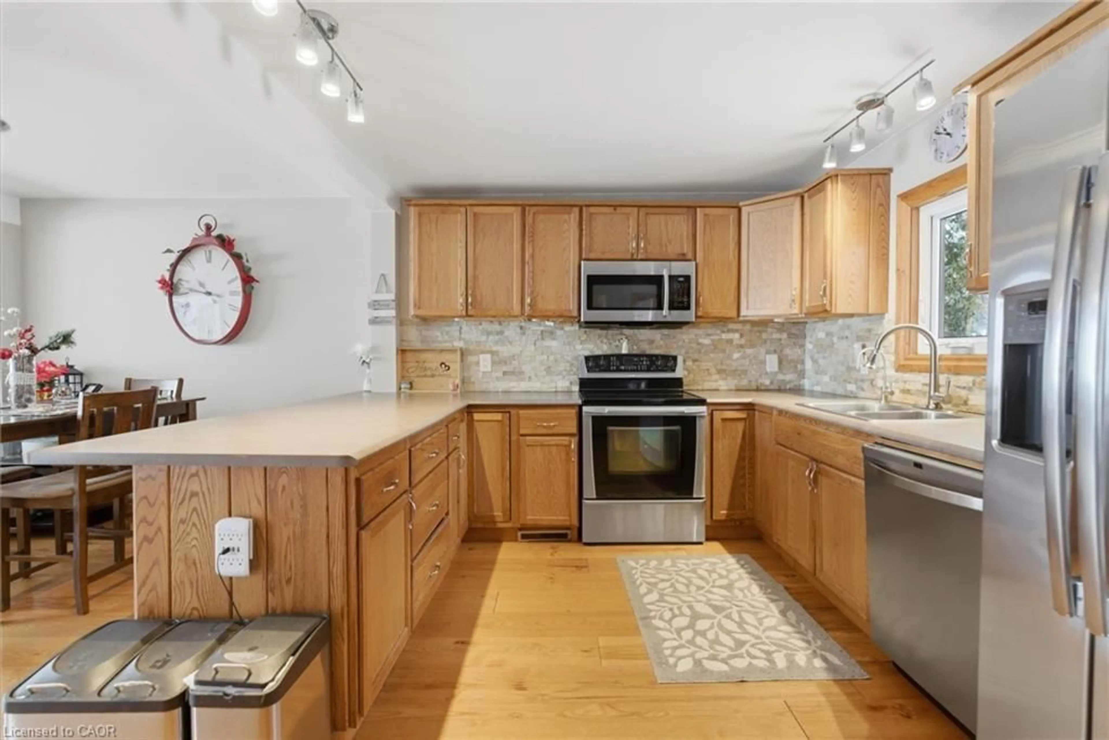 Open concept kitchen, ceramic/tile floor for 38 Cowans Cres, Omemee Ontario K0L 2W0