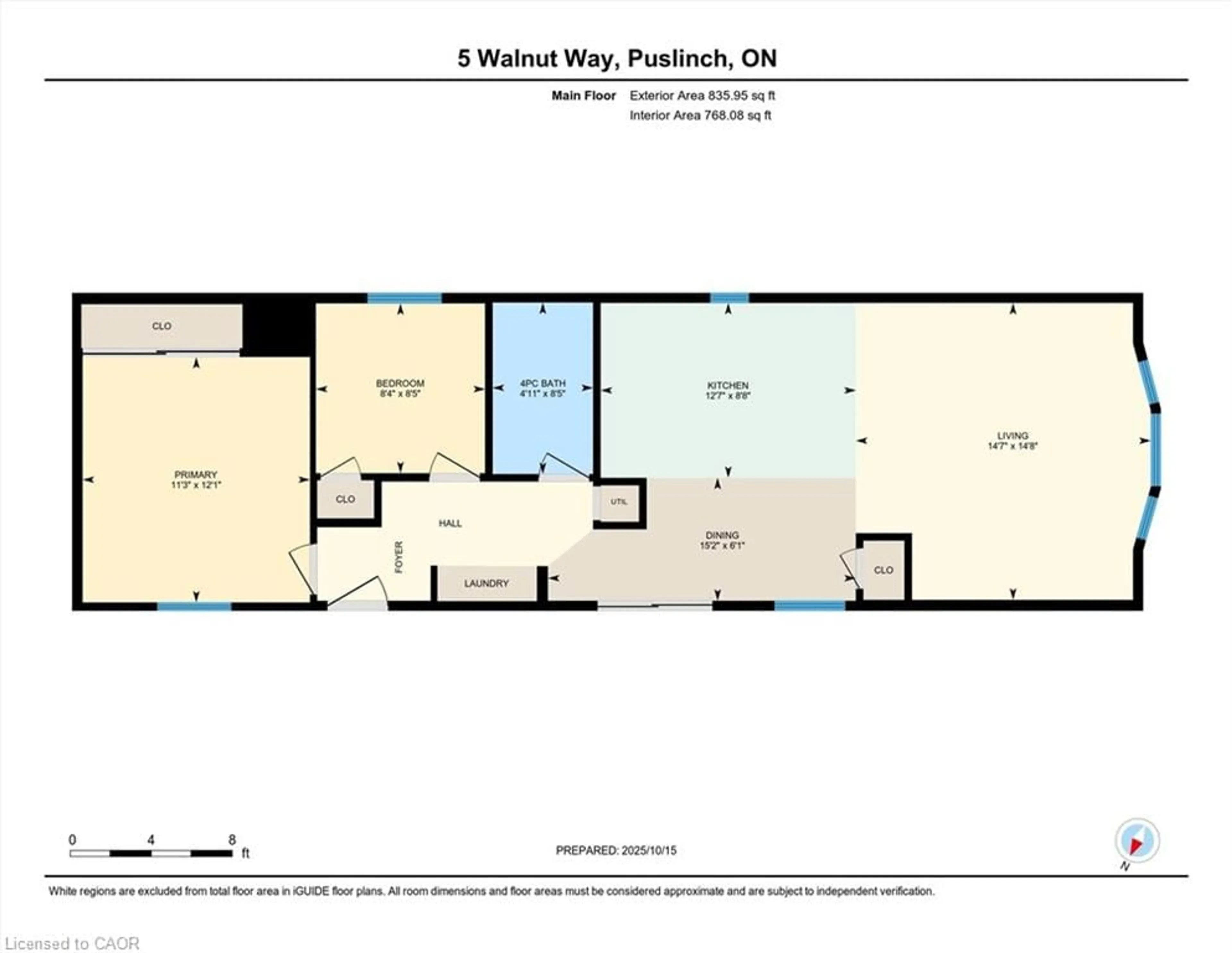 Floor plan for 5 Walnut Way, Guelph Ontario N0B 2J0