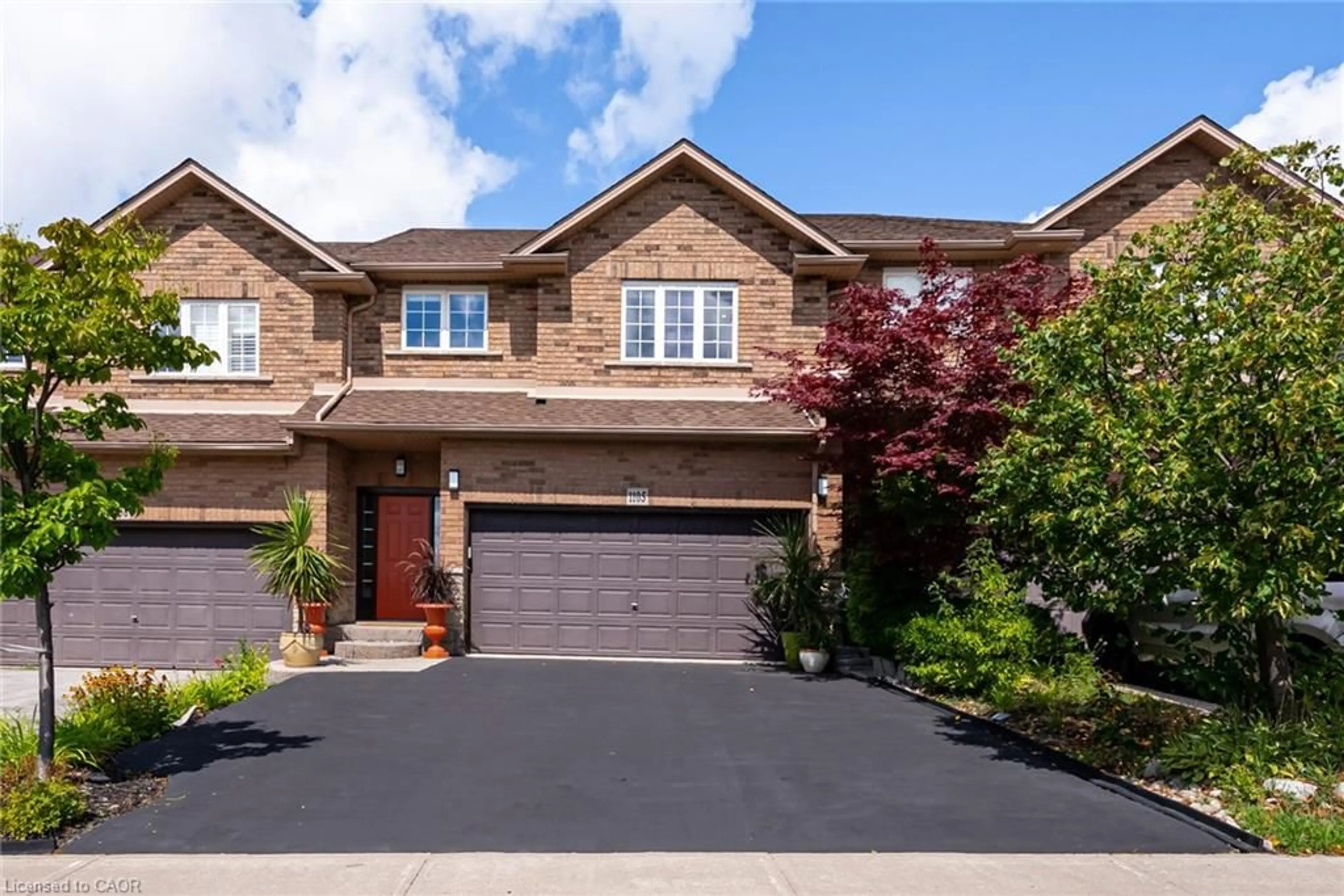 Home with brick exterior material, street for 1105 Harrogate Dr, Ancaster Ontario L9K 1N1