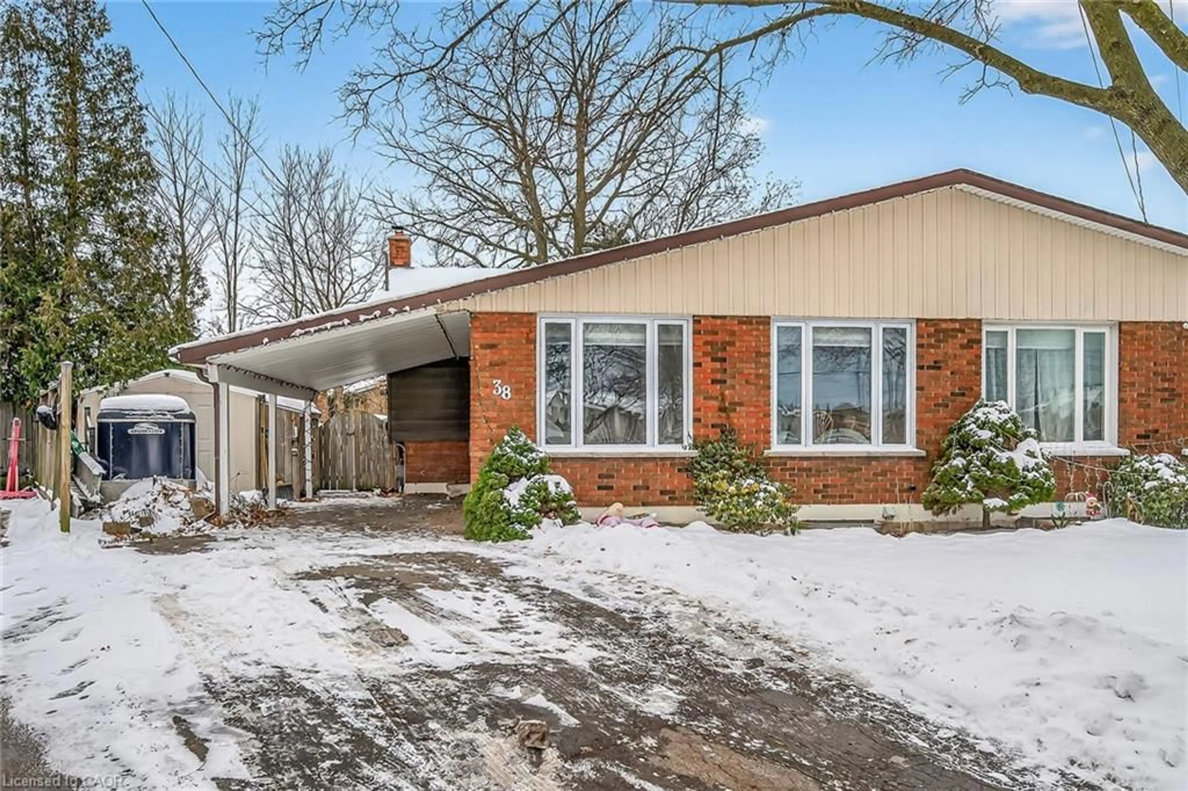 Home with brick exterior material, street for 38 Questor Crt, Hamilton Ontario L8W 1K2