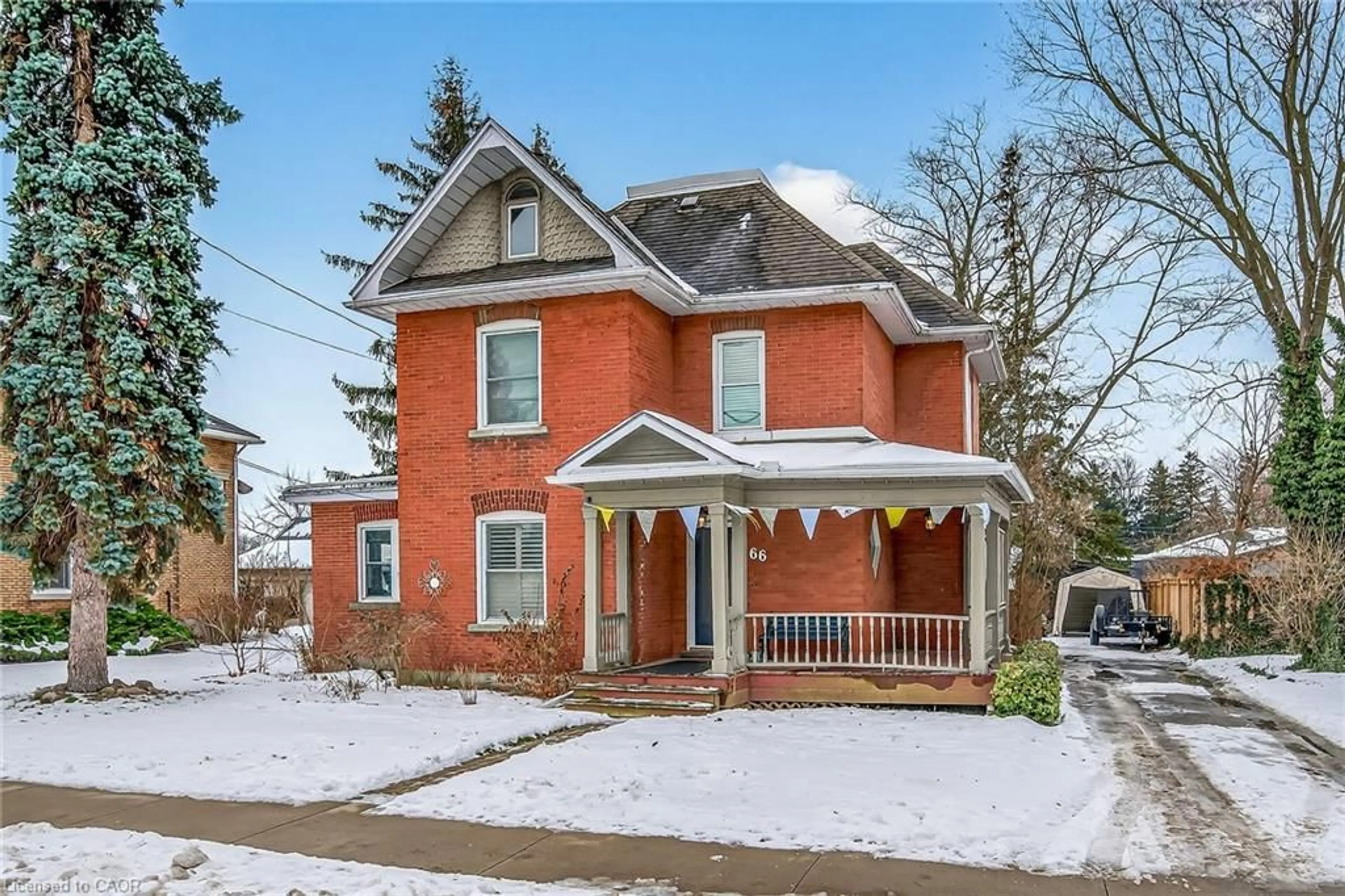 Home with brick exterior material, street for 66 King St, Hagersville Ontario N0A 1H0