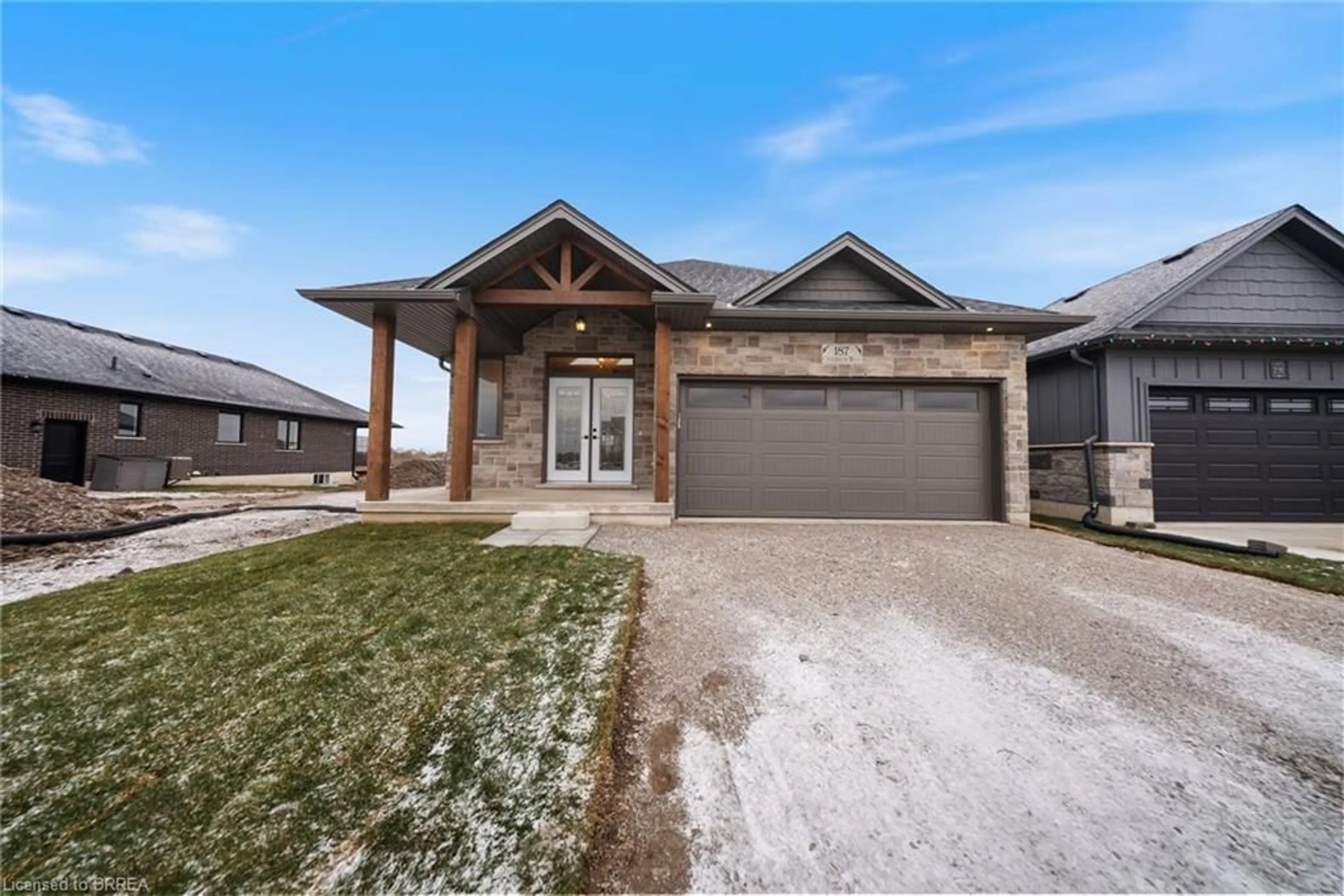 Home with brick exterior material, street for 187 Craddock Blvd, Jarvis Ontario N0A 1J0