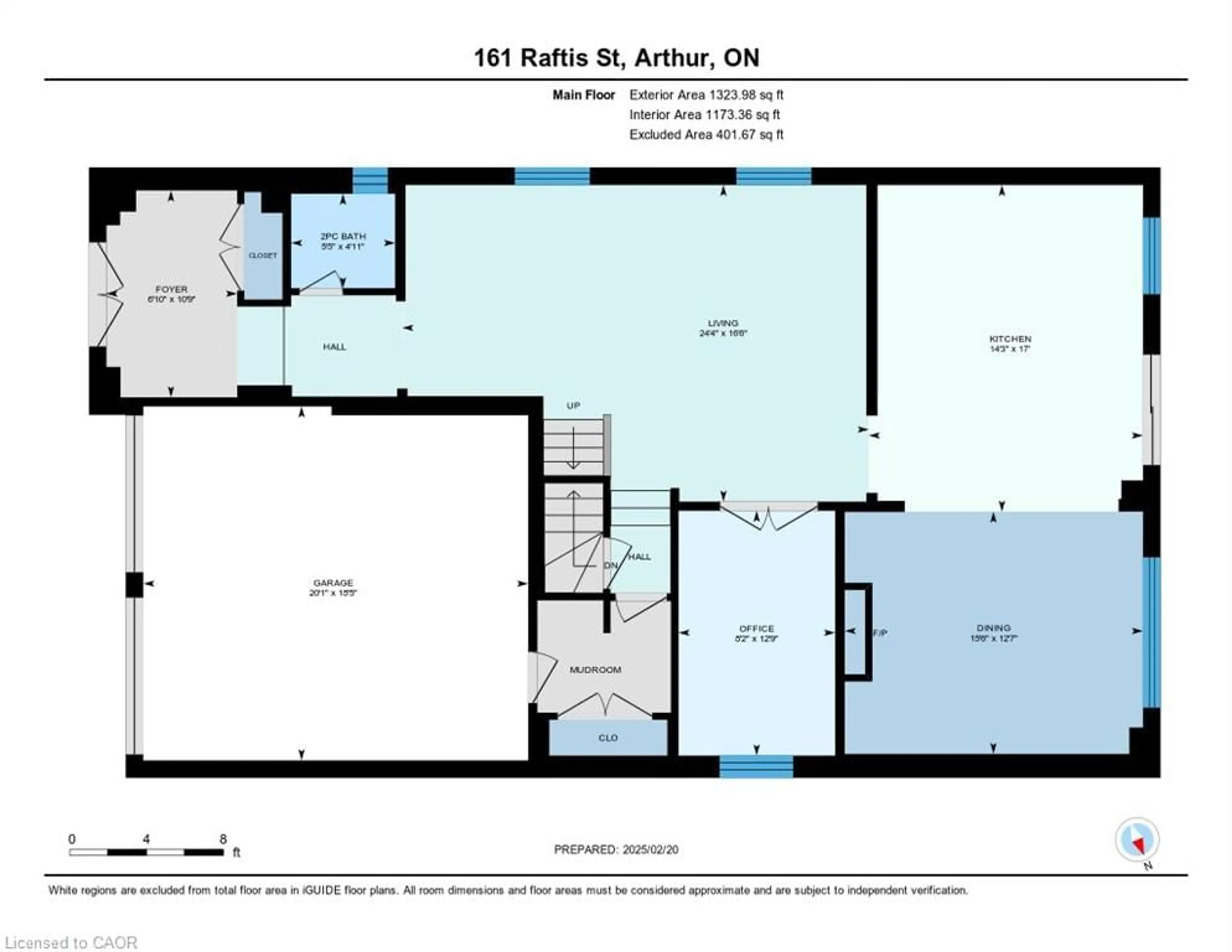 Floor plan for 161 Raftis St, Arthur Ontario N0G 1A0