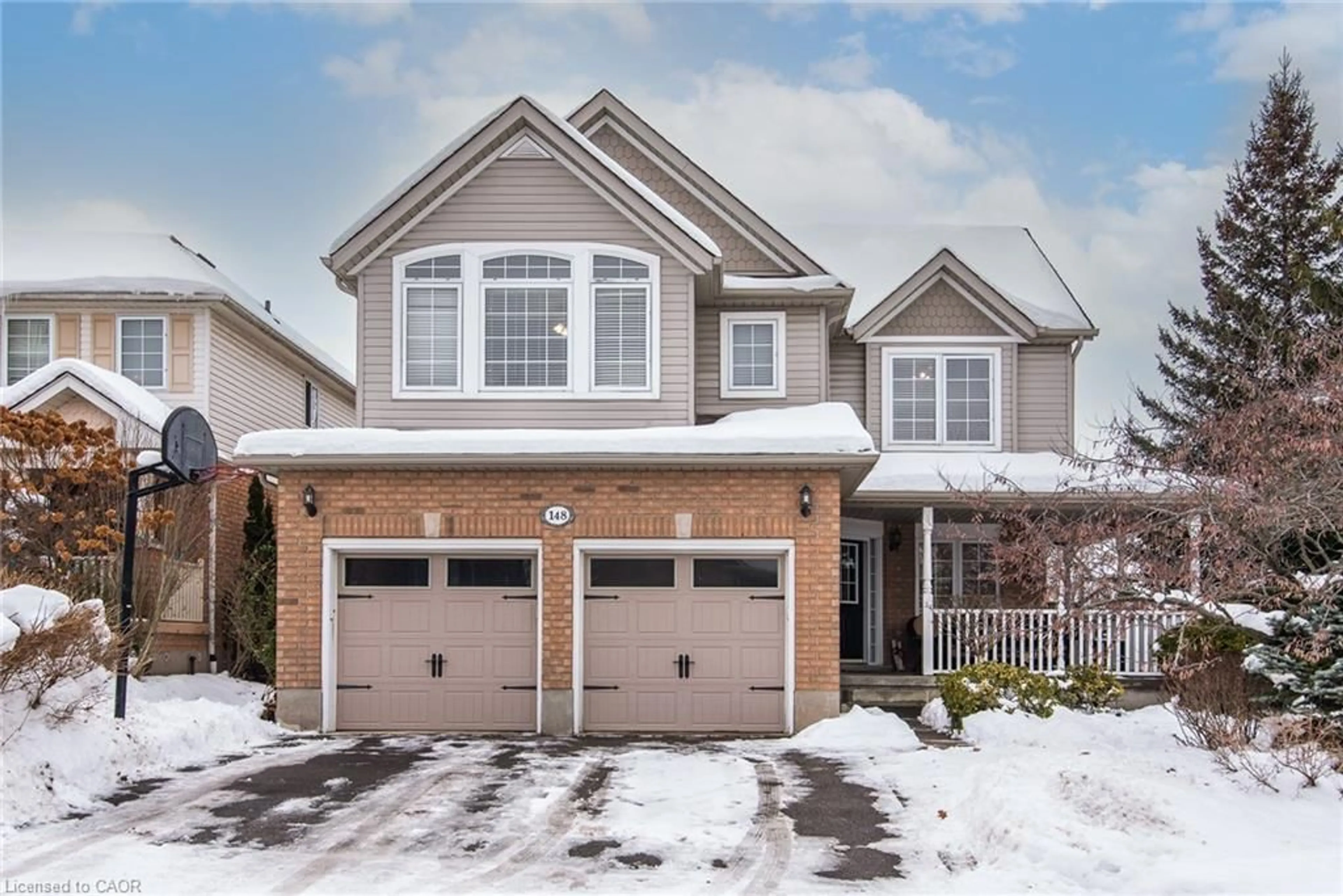 Home with brick exterior material, street for 148 Winding Wood Cres, Kitchener Ontario N2P 2L6