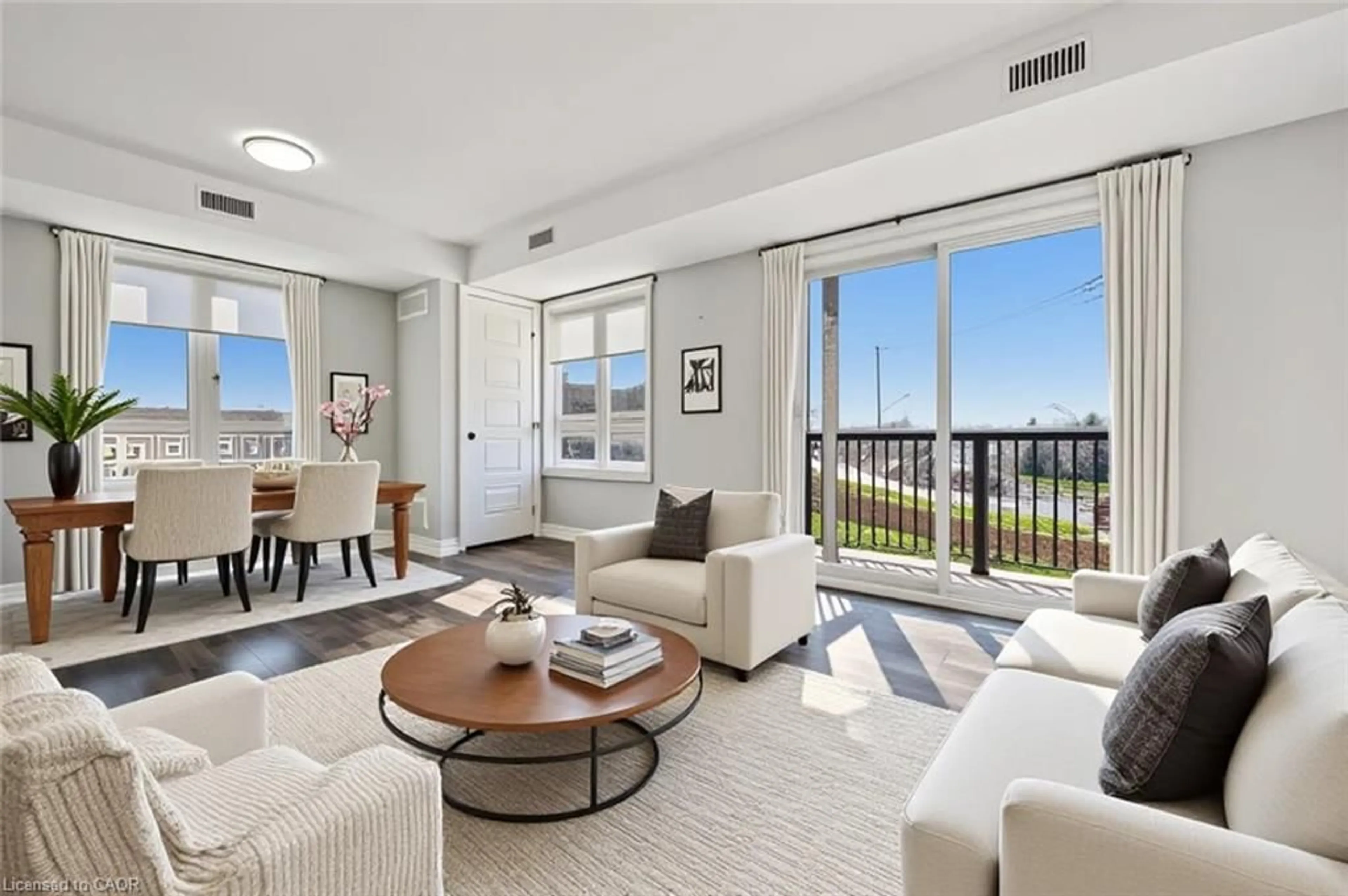 Living room with furniture, unknown for 1331 Countrystone Dr #B16, Kitchener Ontario N2N 3R9