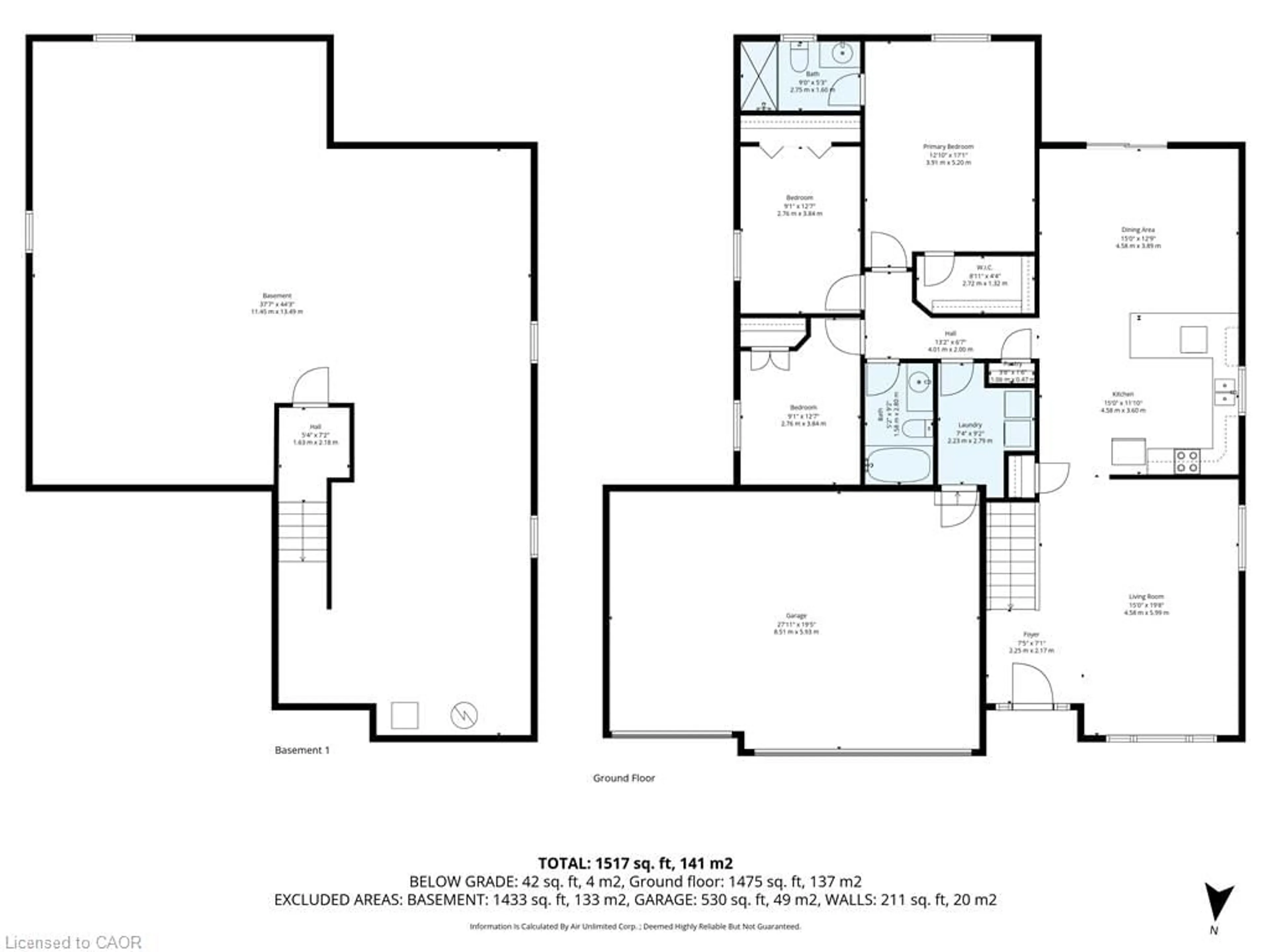 Floor plan for 45 Helen Dr, Hagersville Ontario N0A 1H0