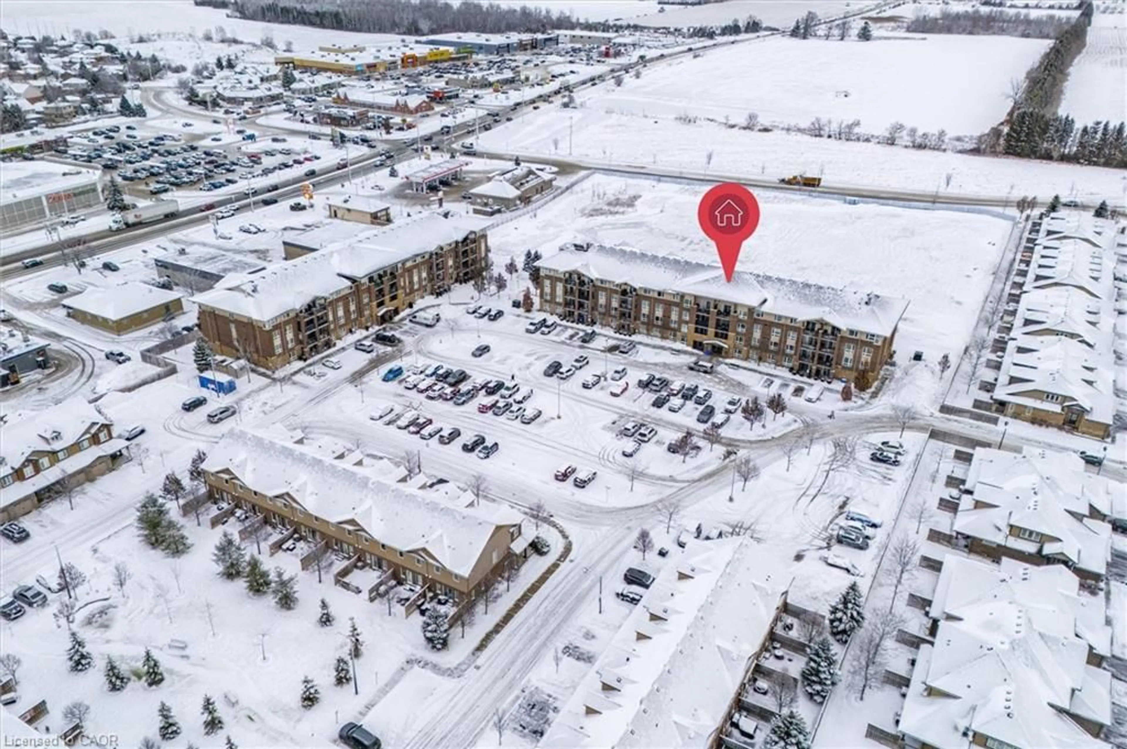 A pic from outside/outdoor area/front of a property/back of a property/a pic from drone, building for 103 Westminster Cres #212, Fergus Ontario N1M 0C6