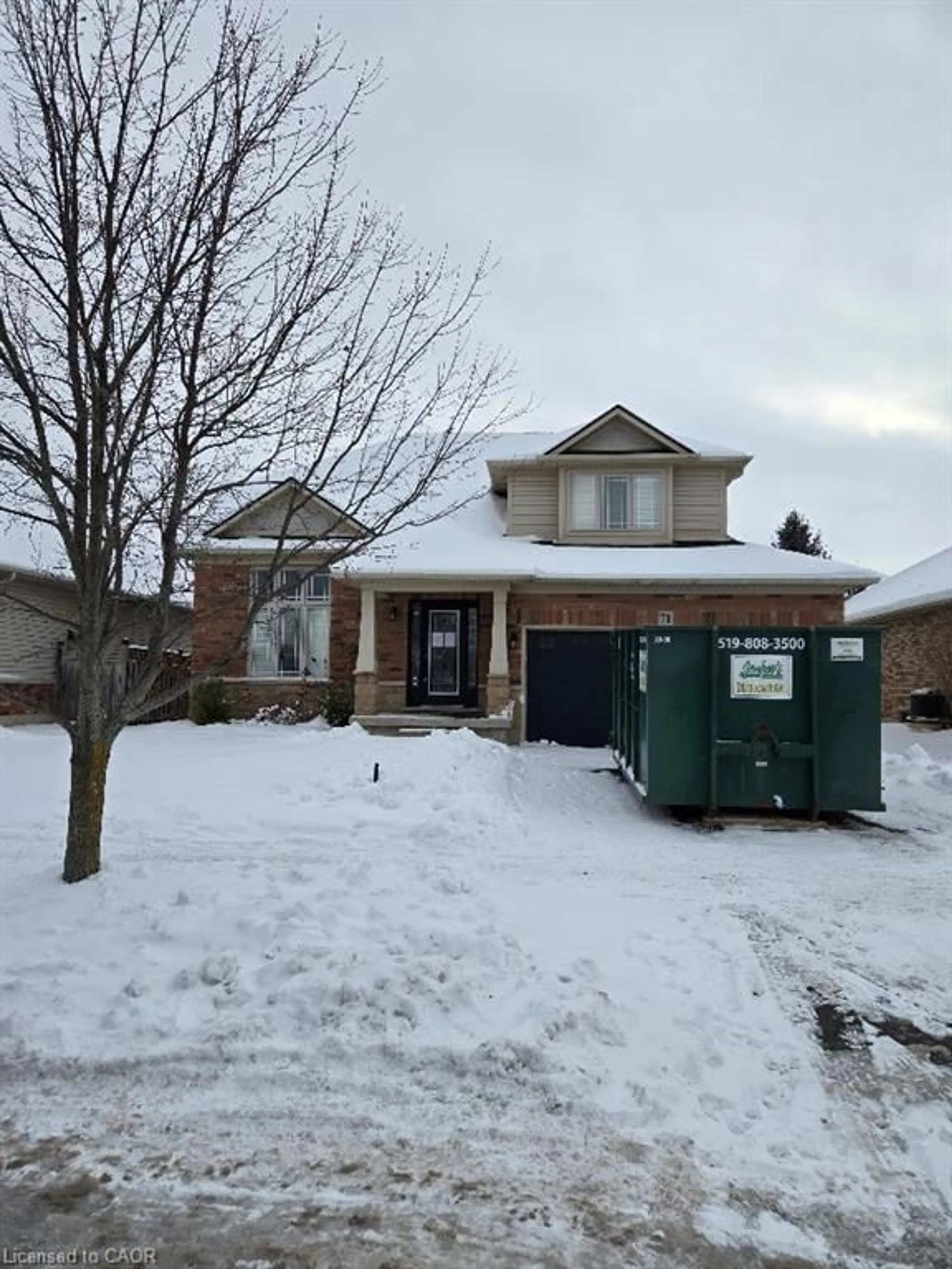 Home with brick exterior material, street for 71 Cobblestone Dr, Paris Ontario N3L 4G3