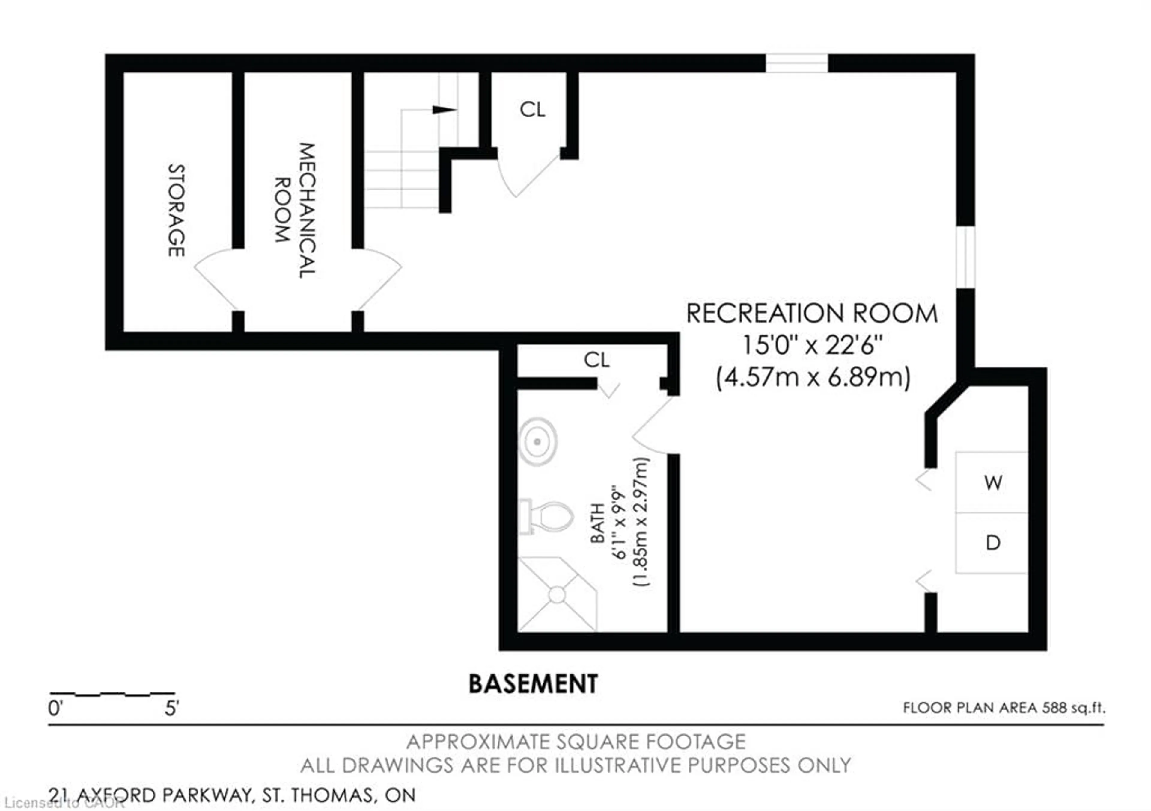 Floor plan for 21 Axford Pky, St. Thomas Ontario N5R 6E6