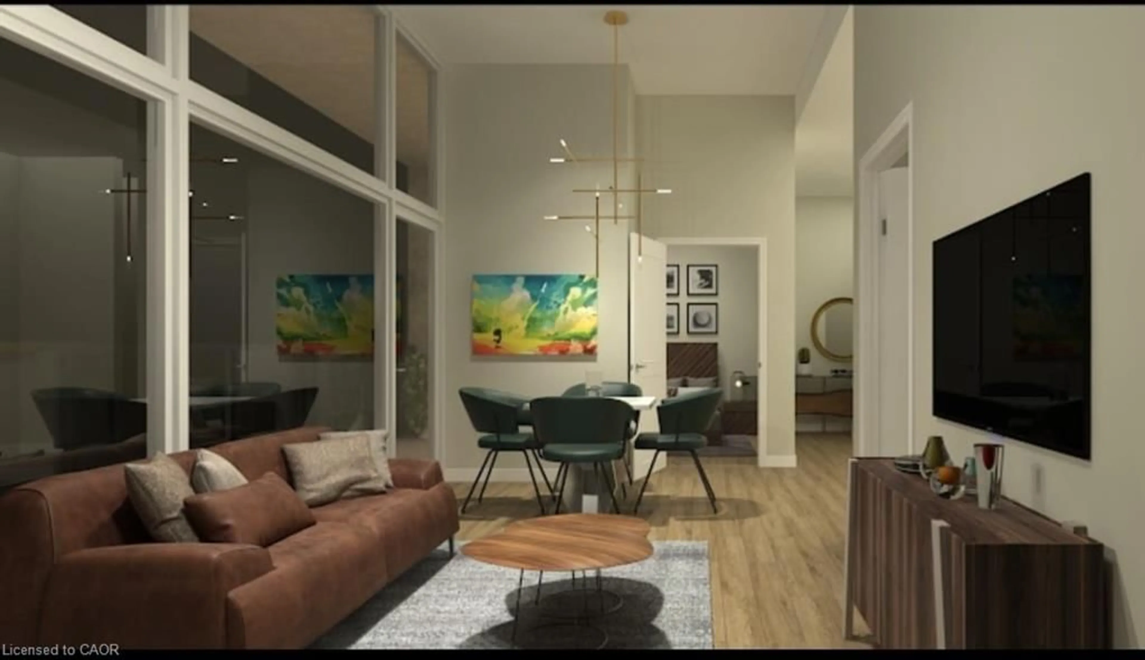 Living room with furniture, unknown for 60 Frederick St #1412, Kitchener Ontario N2H 0C7