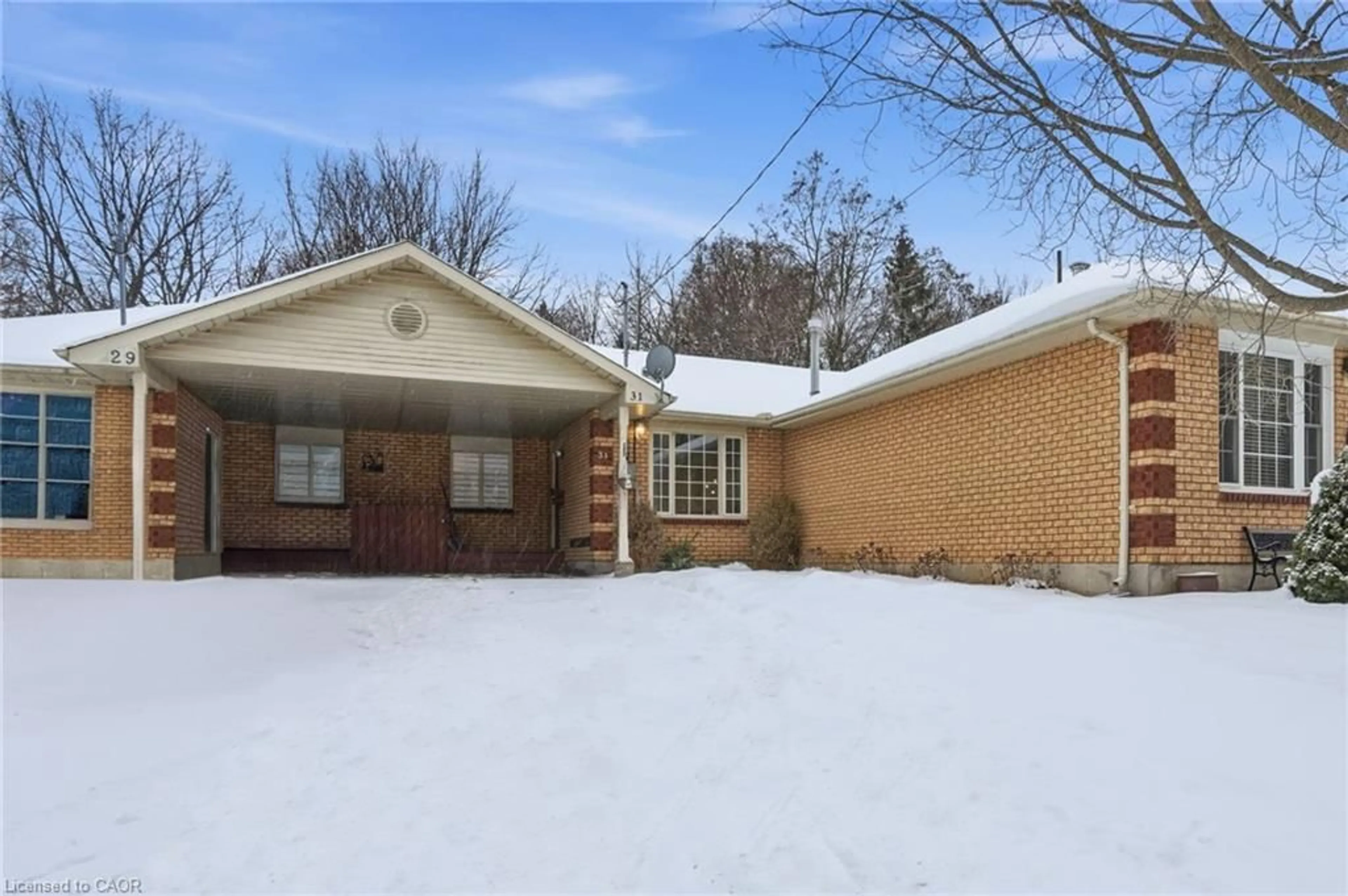 Home with brick exterior material, street for 31 Galileo Blvd, Brantford Ontario N3R 7Y3