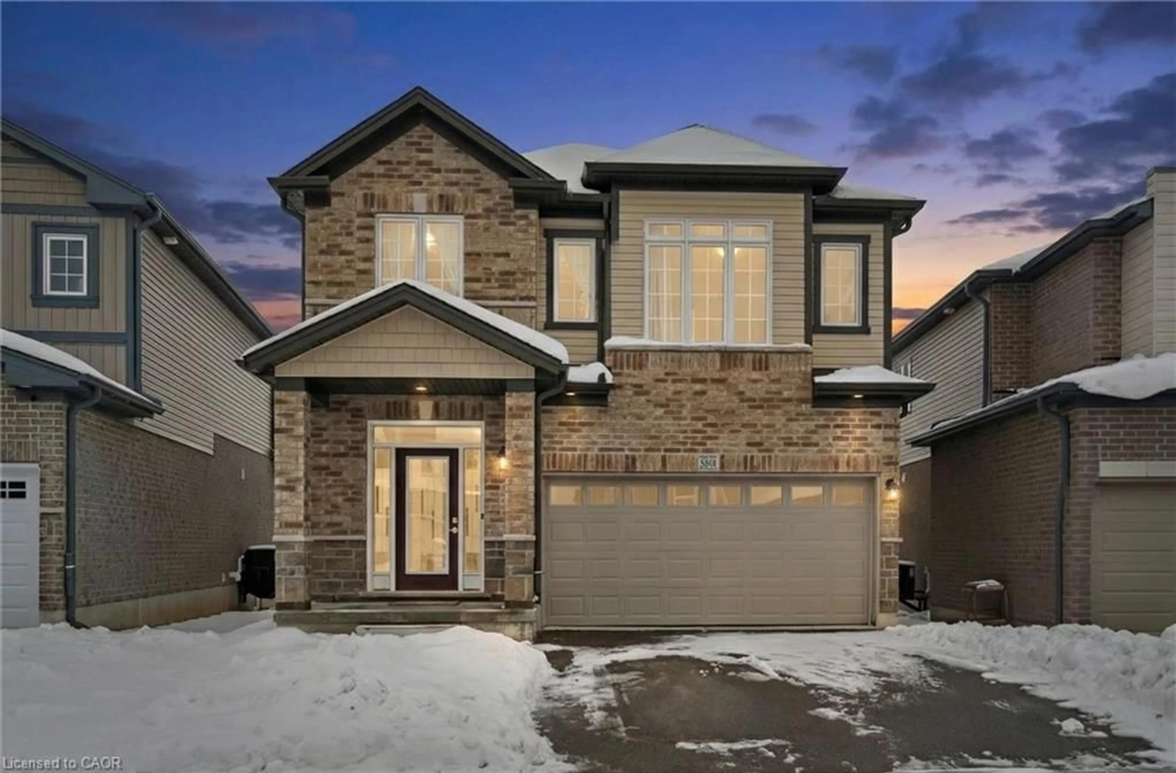 Home with brick exterior material, street for 308 Freure Dr, Cambridge Ontario N1S 0C1