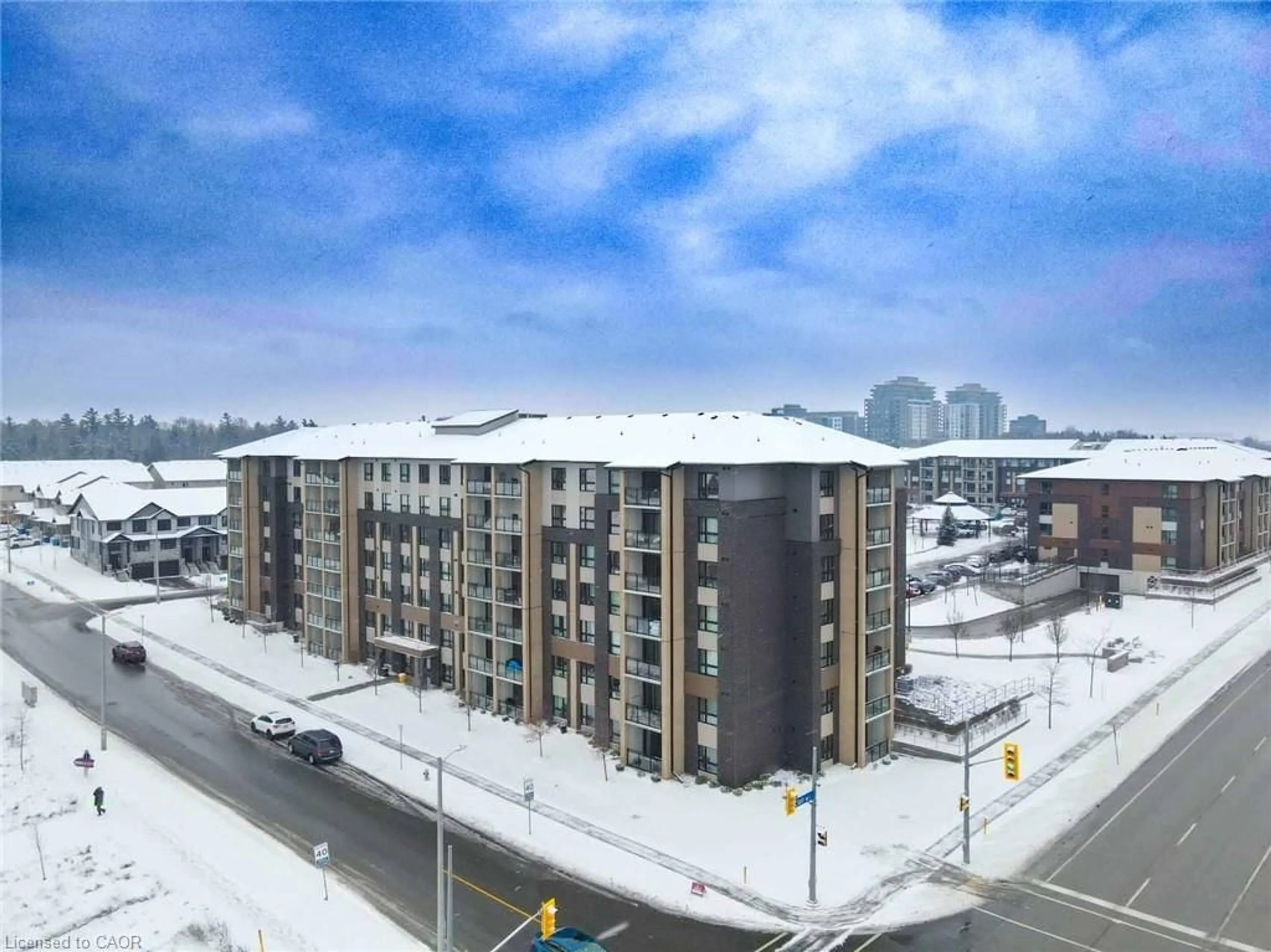 A pic from outside/outdoor area/front of a property/back of a property/a pic from drone, unknown for 7 Kay Cres #107, Guelph Ontario N1L 0L9
