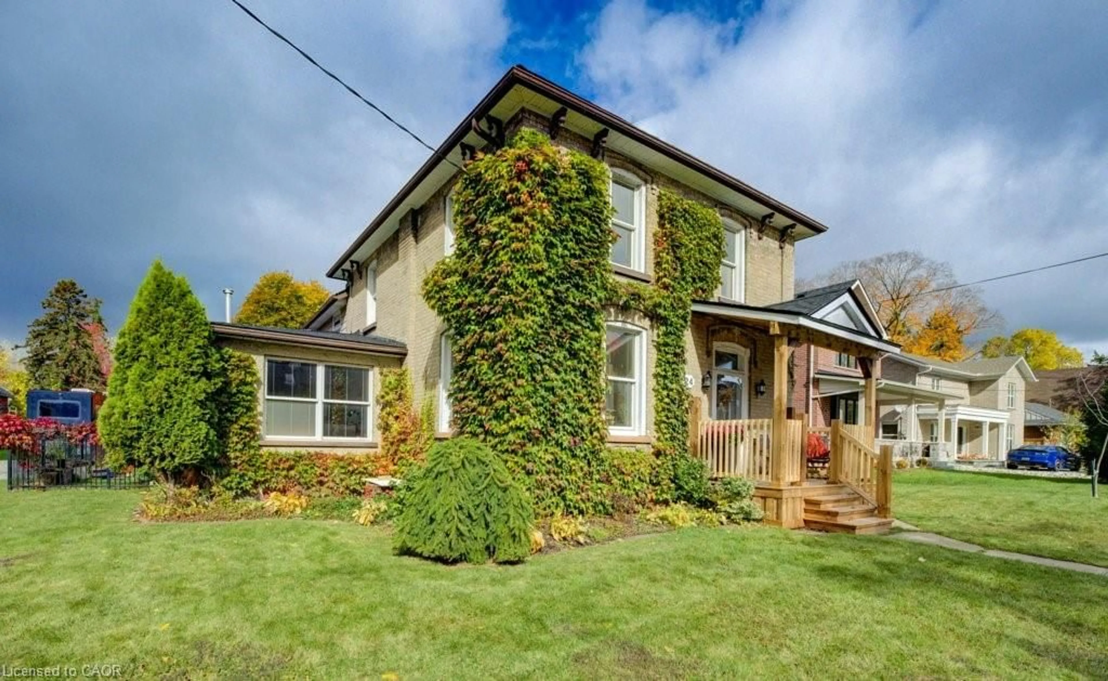 Home with brick exterior material, street for 24 Manley St, Ayr Ontario N0B 1E0